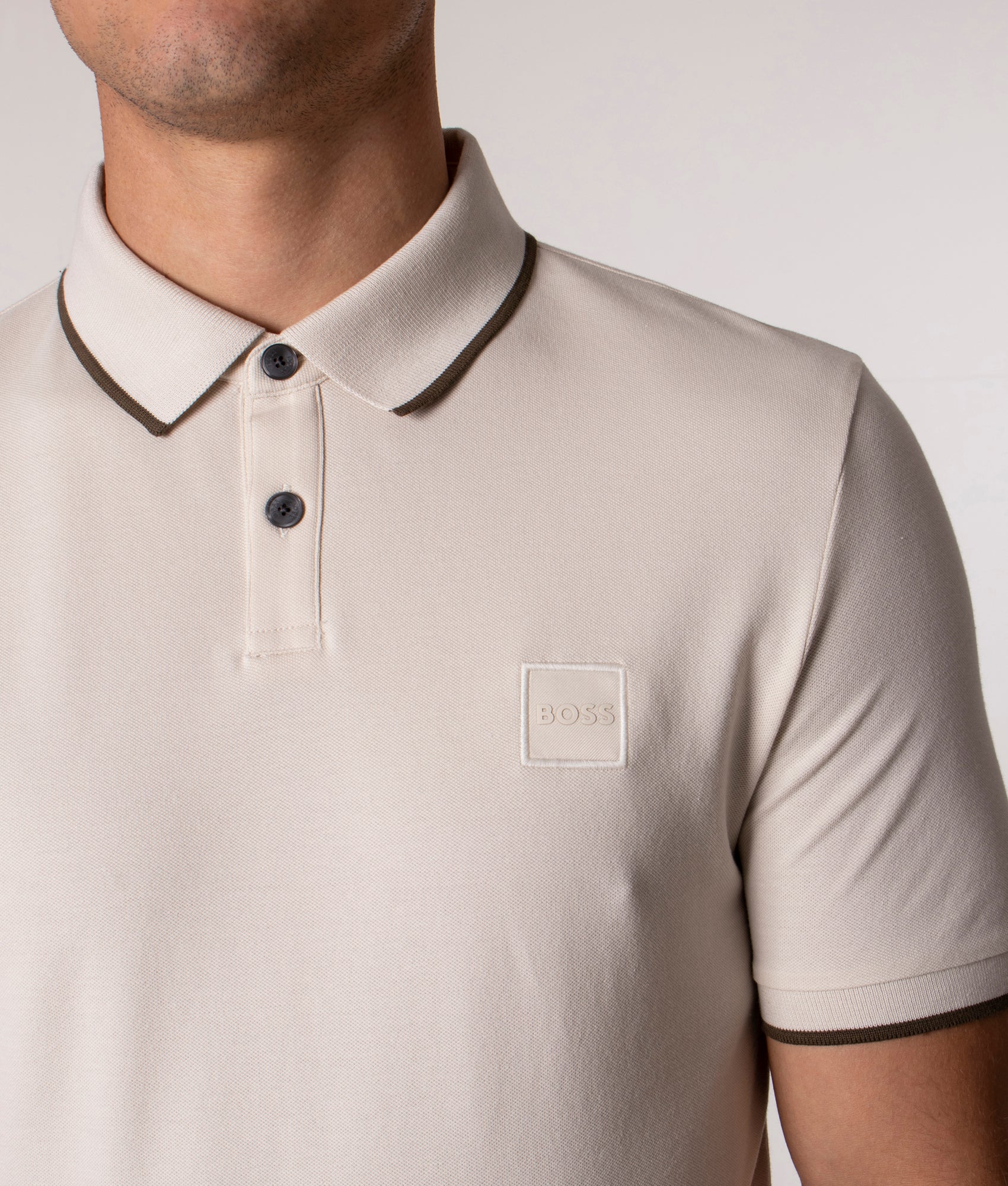 Slim Fit Passertip Polo Shirt - Image 3