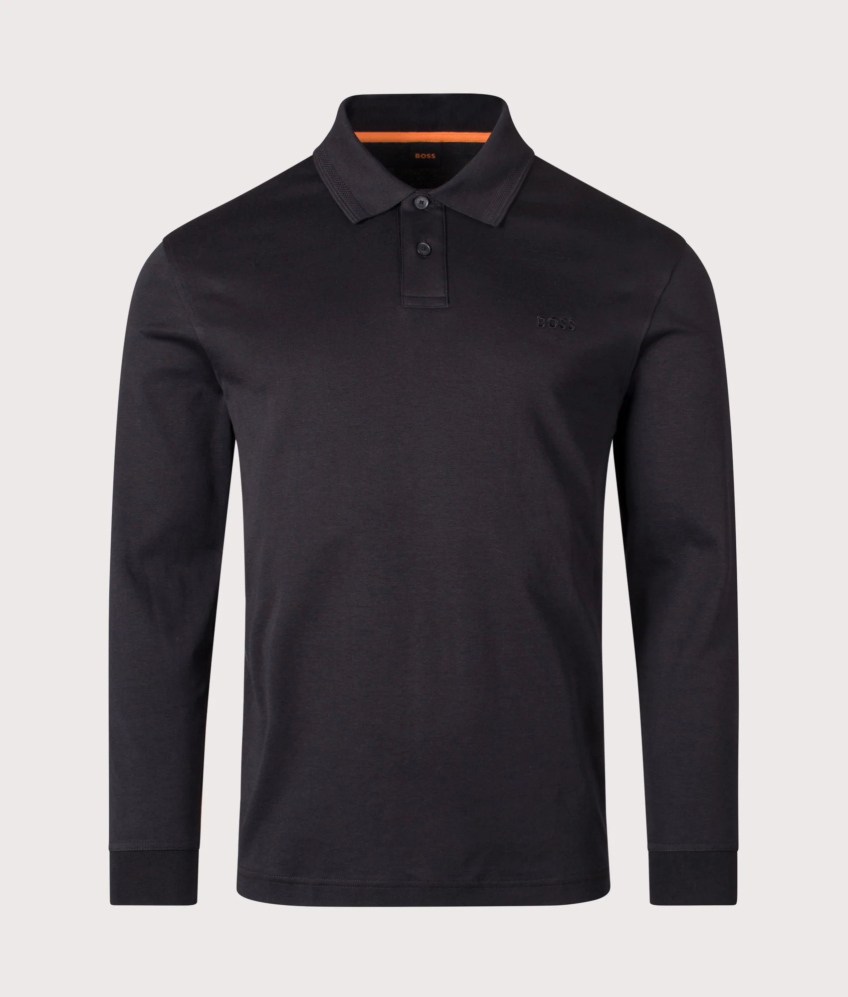 Piqué Interlock Long Sleeve Polo Shirt