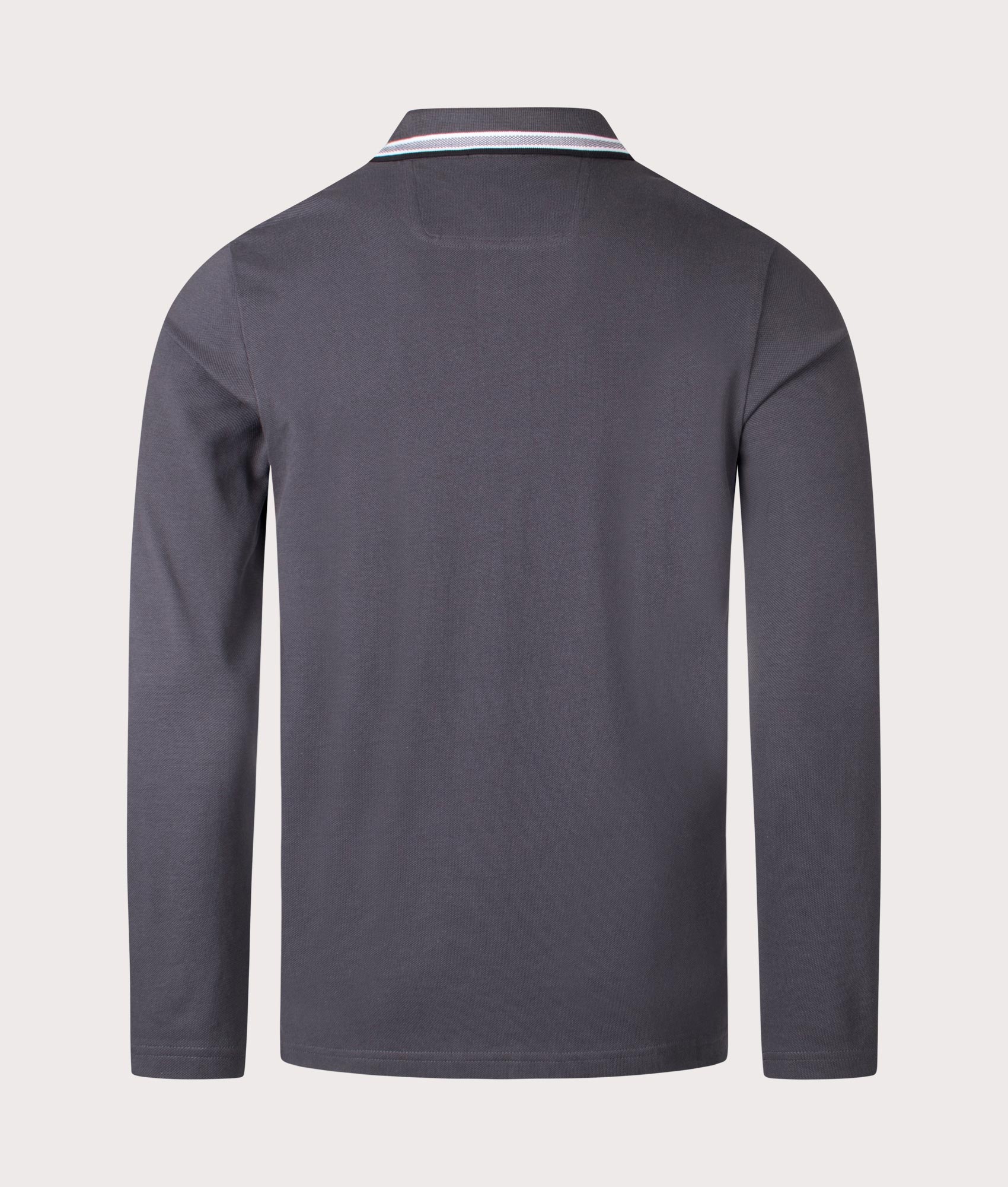 Regular Fit Plisy Long Sleeve Polo Shirt - Image 3