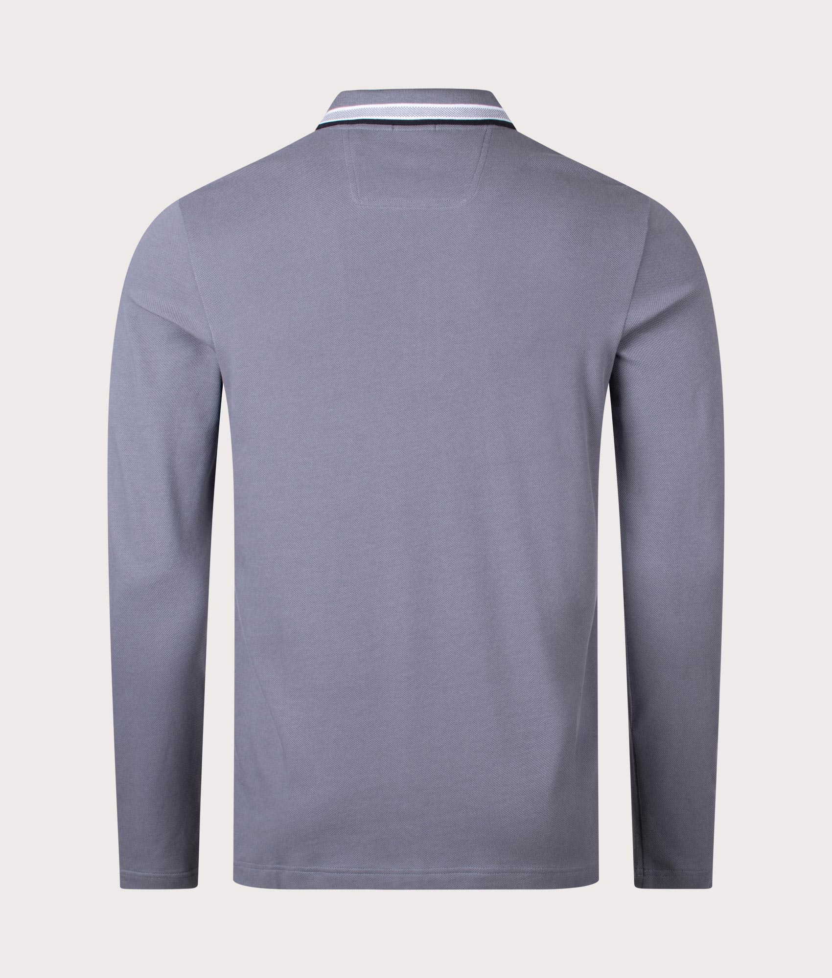 Regular Fit Plisy Long Sleeve Polo Shirt - Image 3