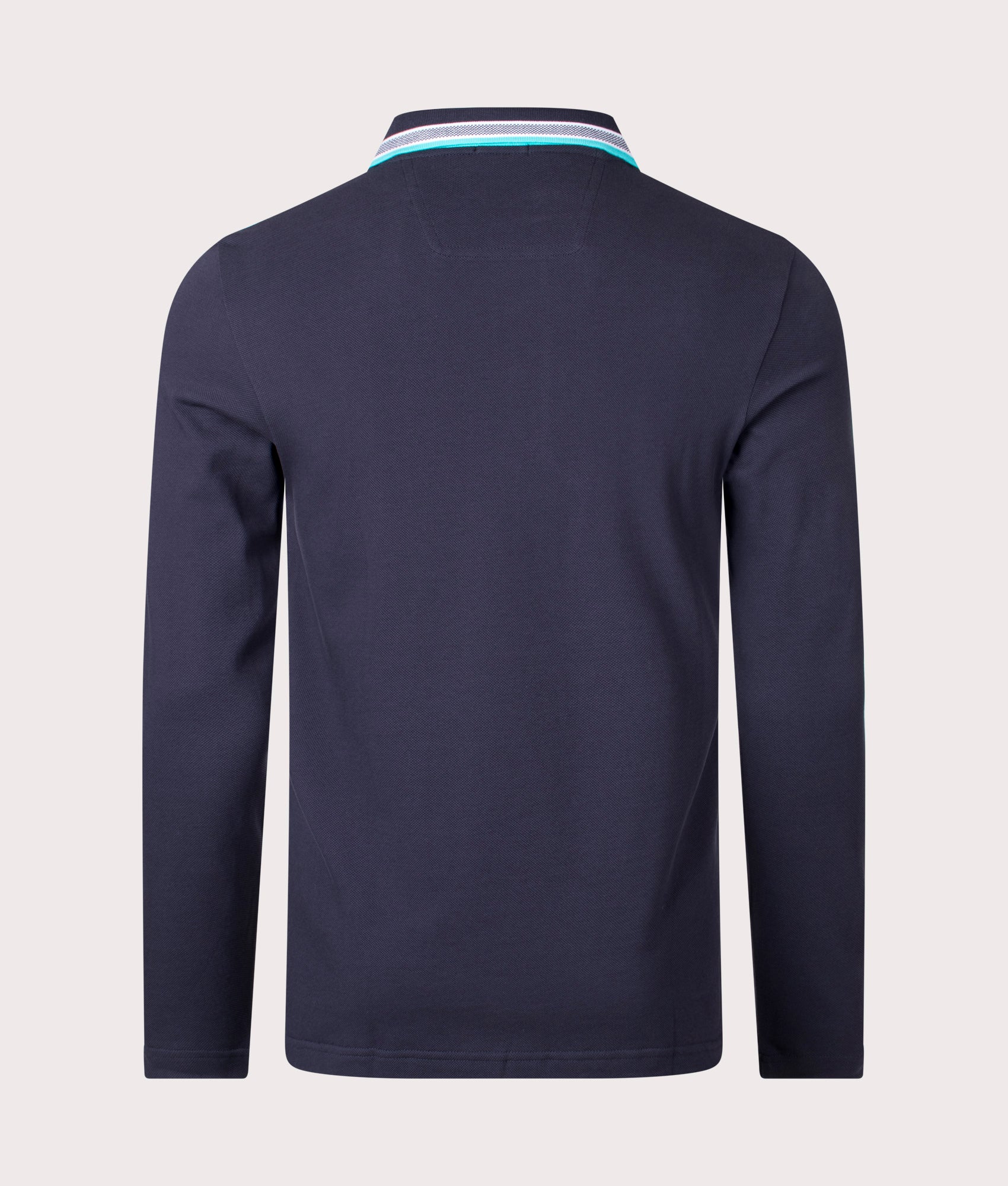 Regular Fit Plisy Long Sleeve Polo Shirt - Image 3