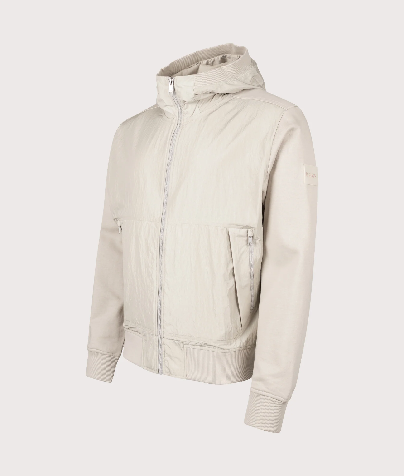 Regular Fit Protective Zip Through Hoodie