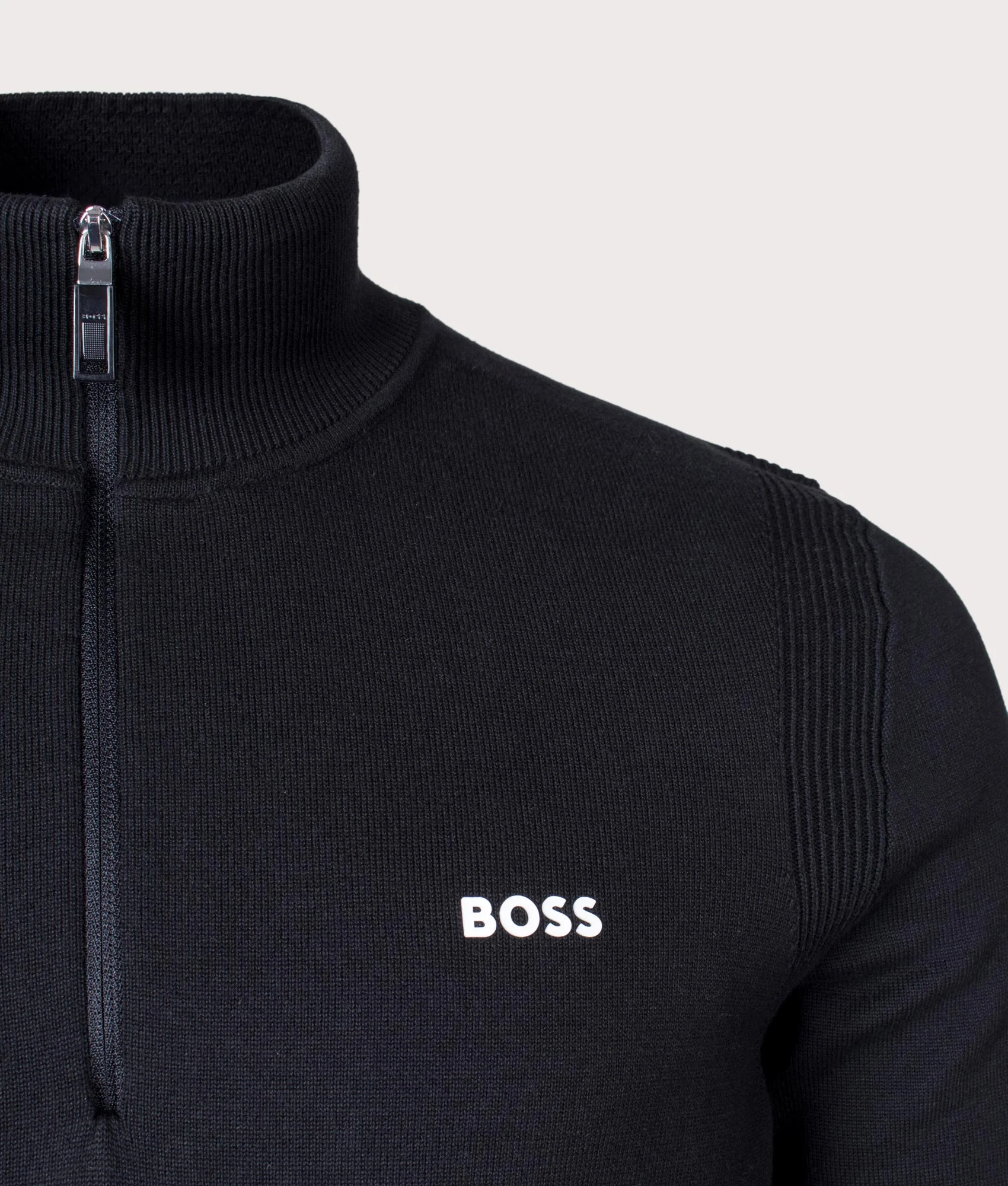 Regular Fit Ever-X Quarter Zip Knit Jumper - Image 2
