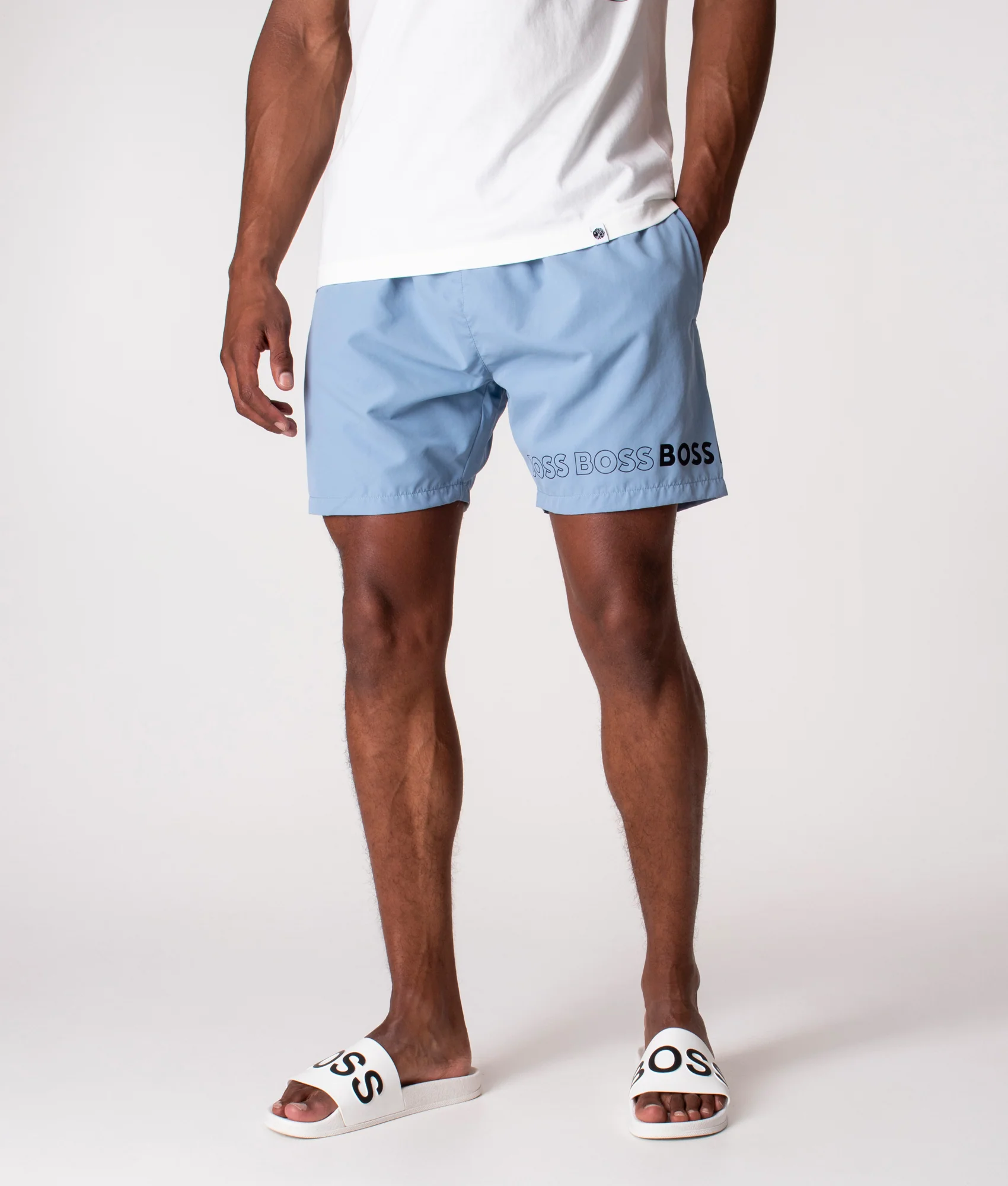 Regular Fit Dolphin Swim Shorts - Image 3