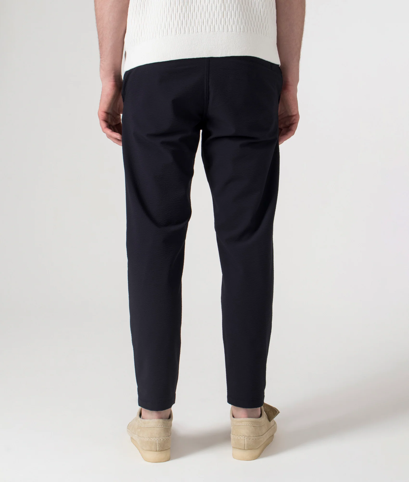 Regular Fit Tapered Draw String Pant - Image 4