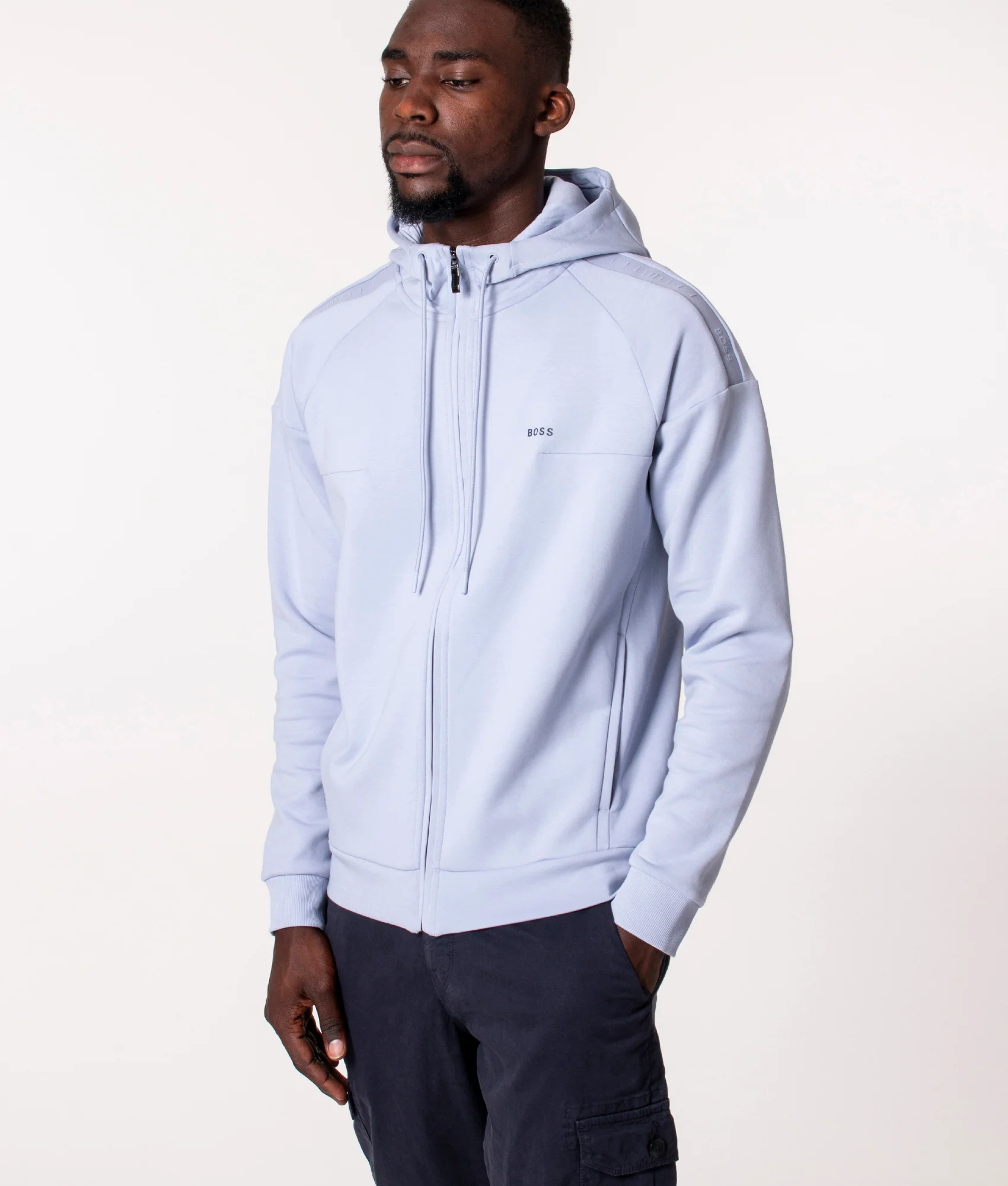 Regular Fit Saggy Zip Through Hoodie - Image 4