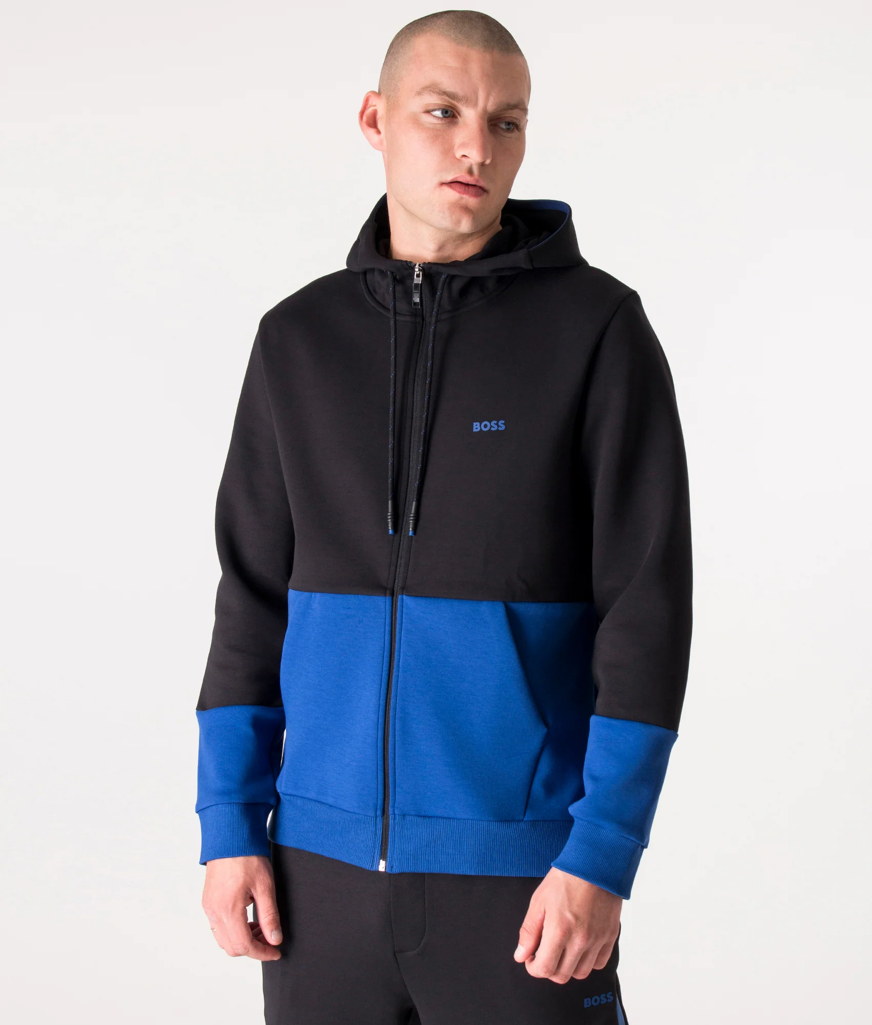 Regular Fit Zip Through Saggy 1 Hoodie