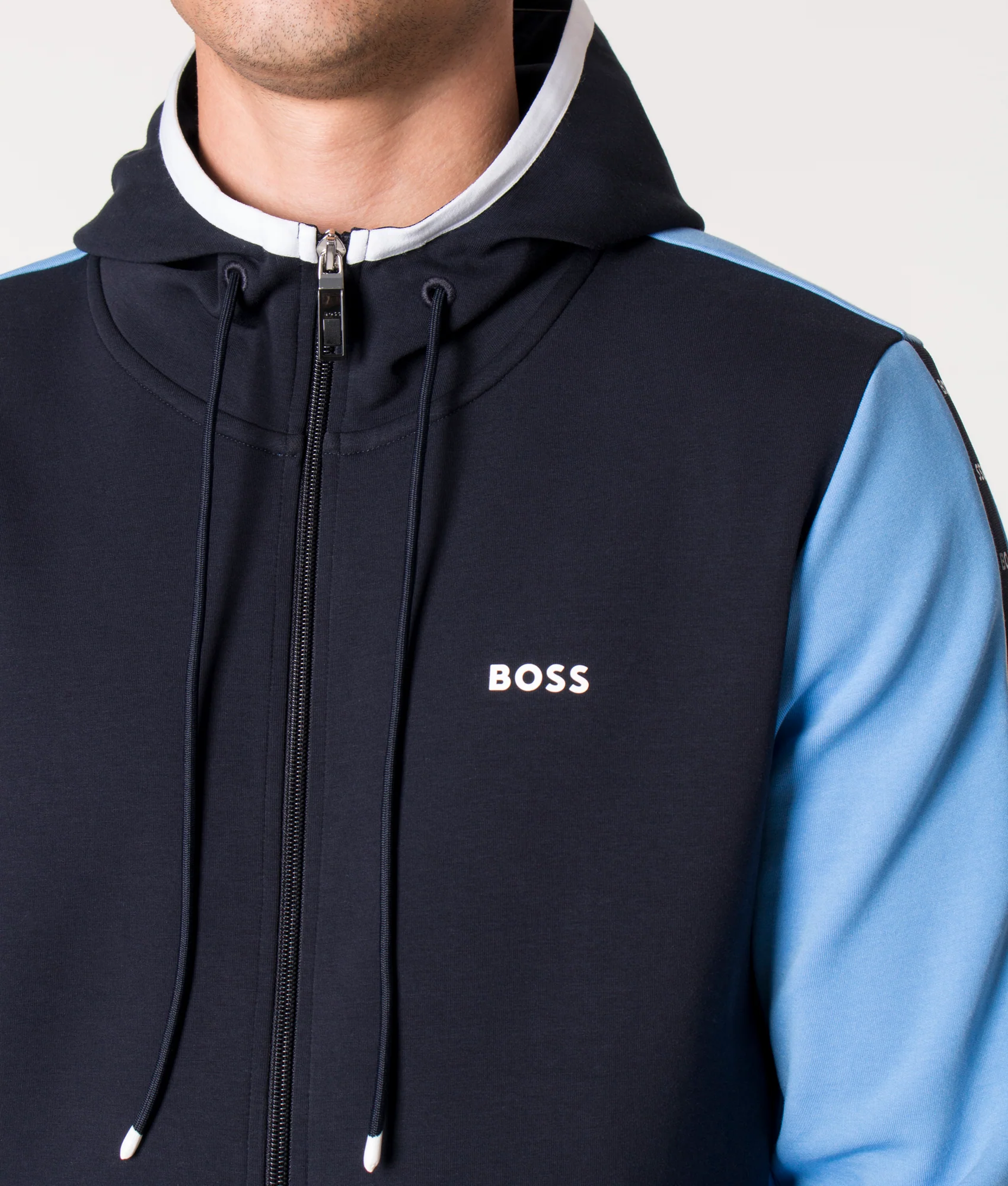 Regular Fit Saggy 1 Zip Through Hoodie - Image 4