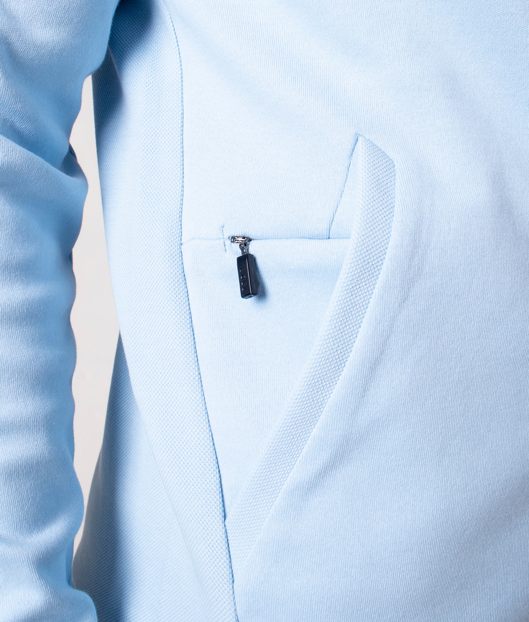 Saggy Curved Logo Zip Through Hoodie - Image 4