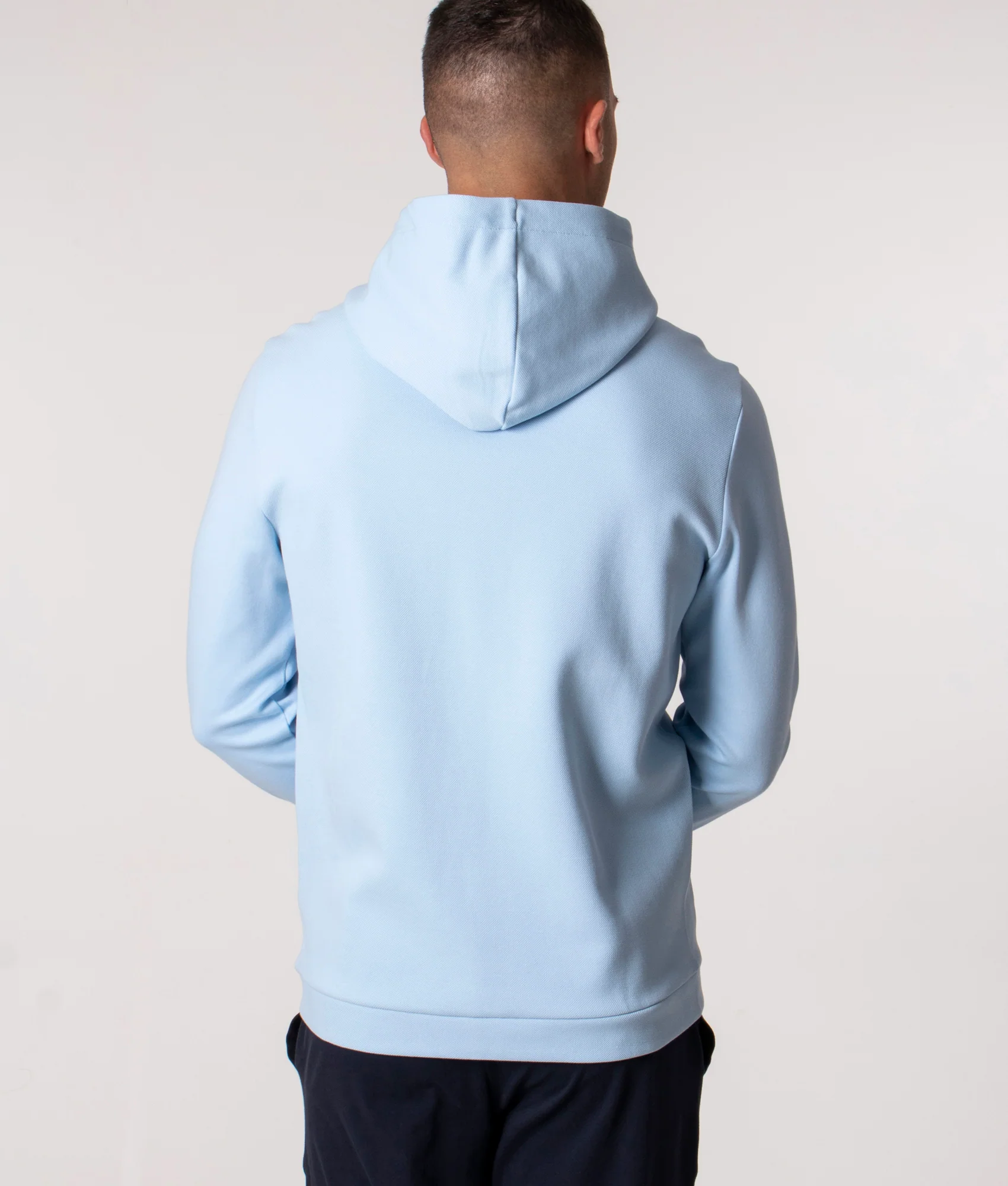 Saggy Curved Logo Zip Through Hoodie - Image 5