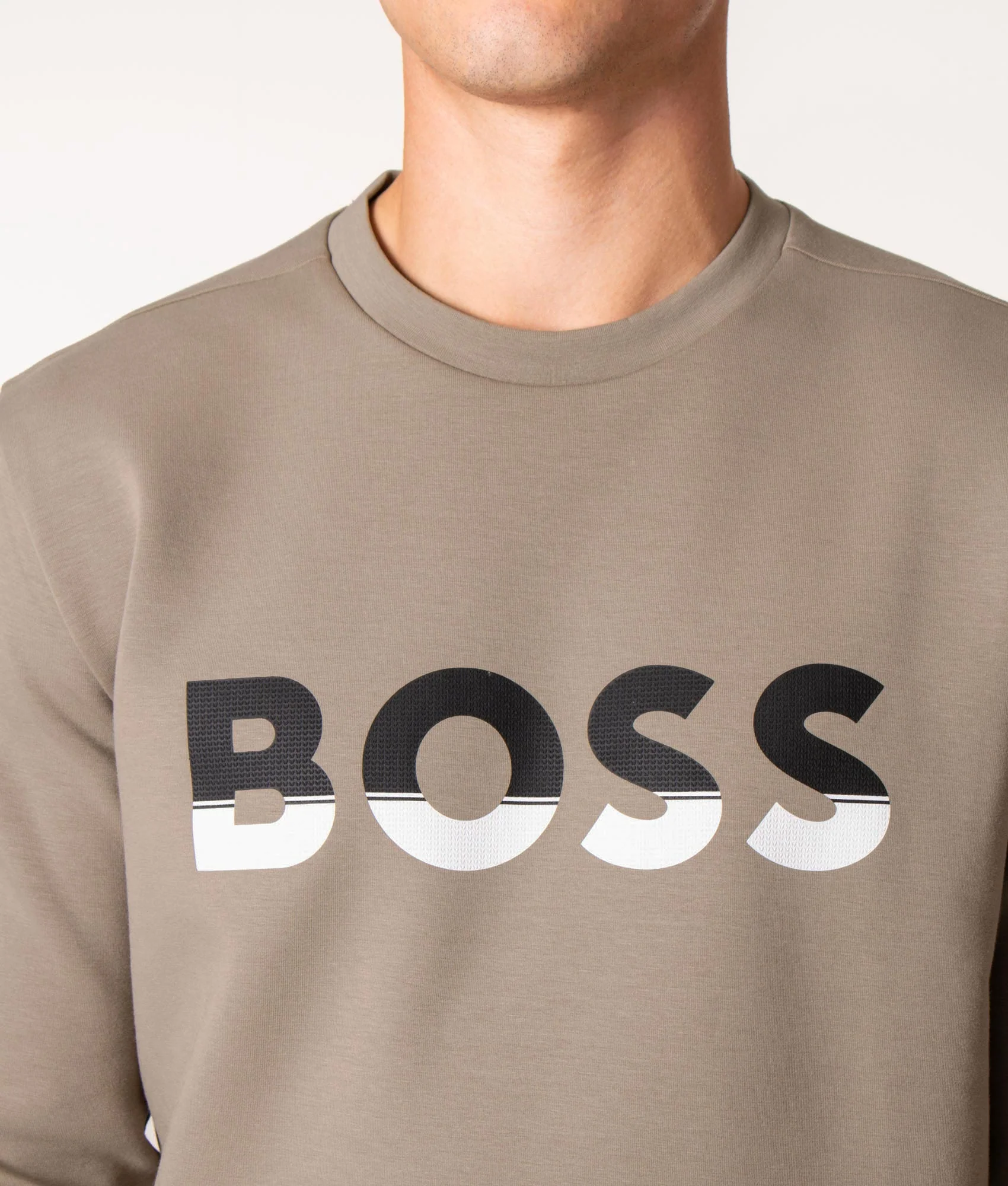 Regular Fit Salbo 1 Colour Block Logo Sweatshirt - Image 3