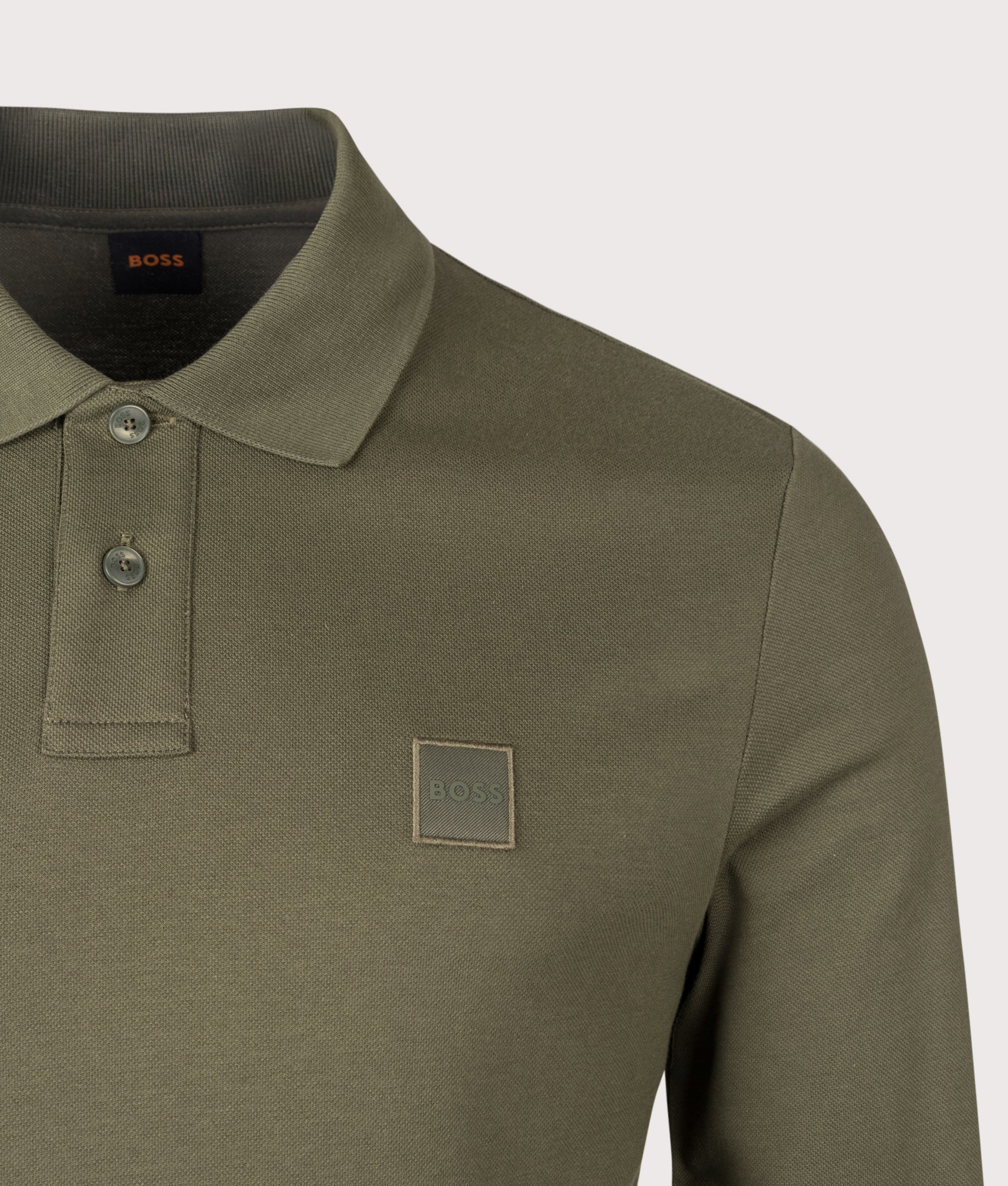 Slim Fit Passerby Long Sleeve Polo Shirt - Image 2