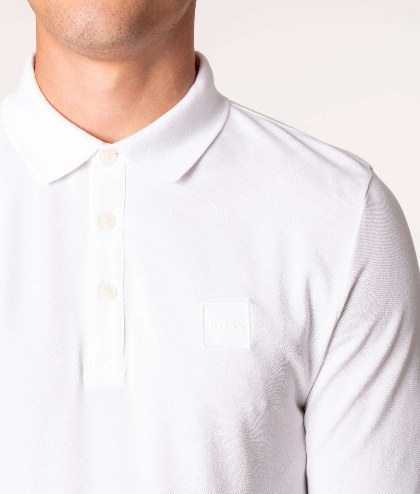 Slim Fit Long Sleeve Passerby Polo Shirt - Image 3