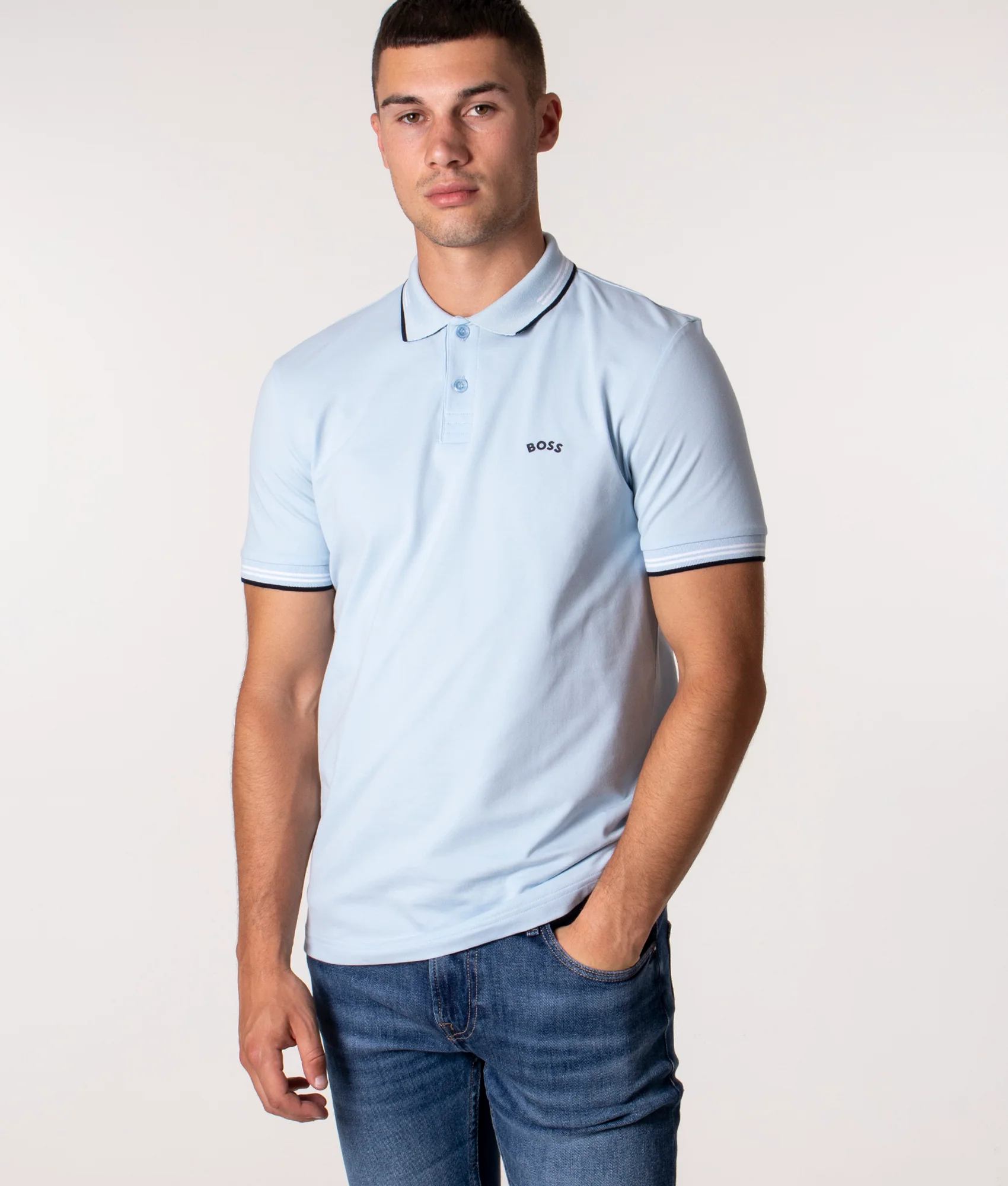 Slim Fit Paul Curved Logo Polo Shirt - Image 2