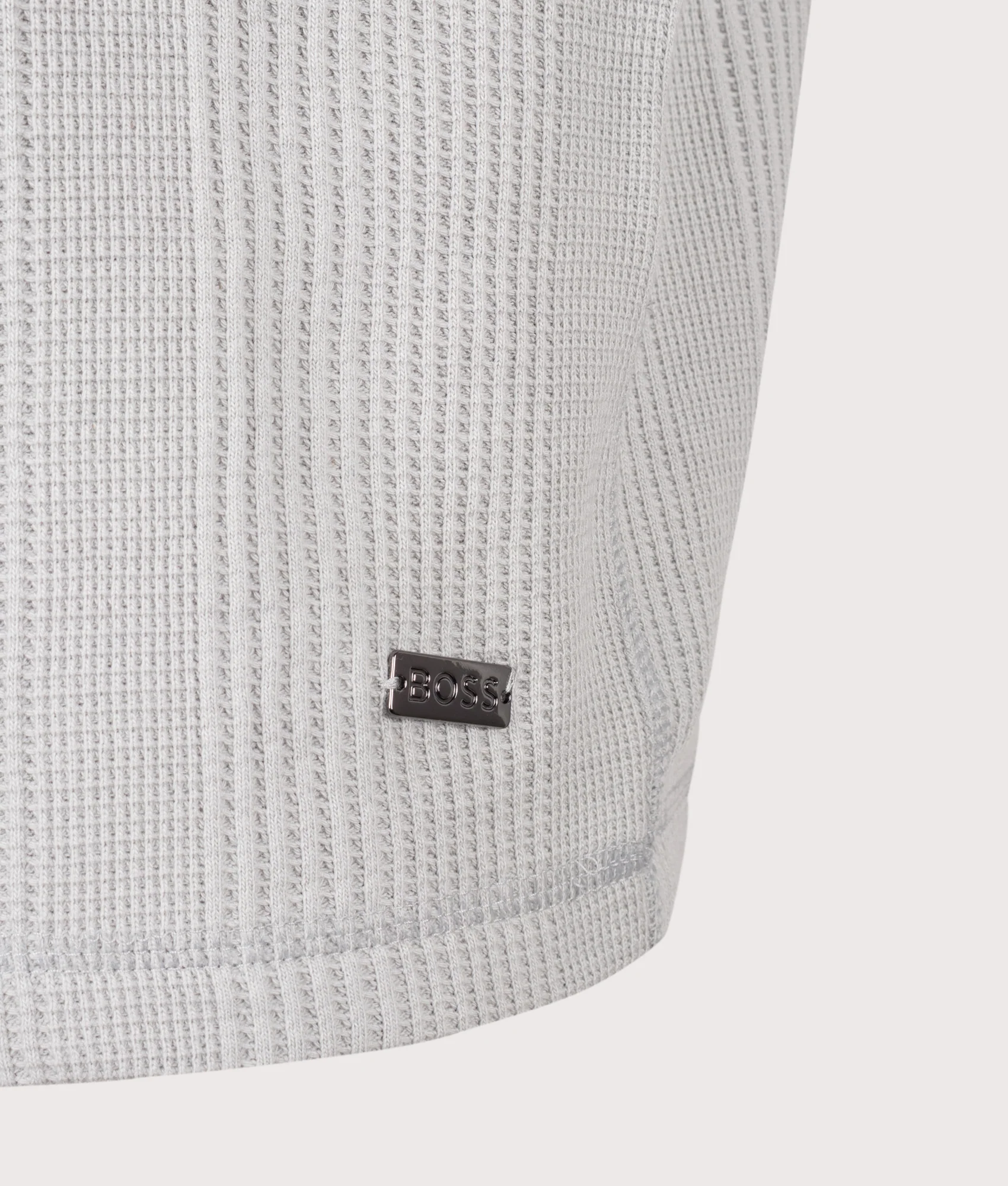Regular Fit Structure Waffle T-Shirt - Image 2