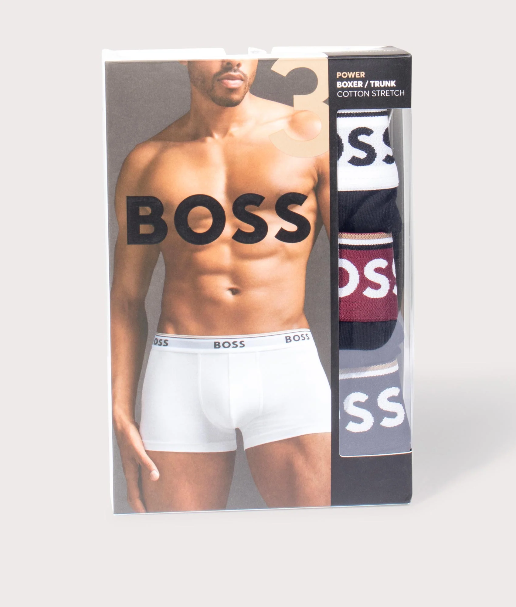 Regular Fit 3 Pack of Stretch-Cotton Trunks - Image 2