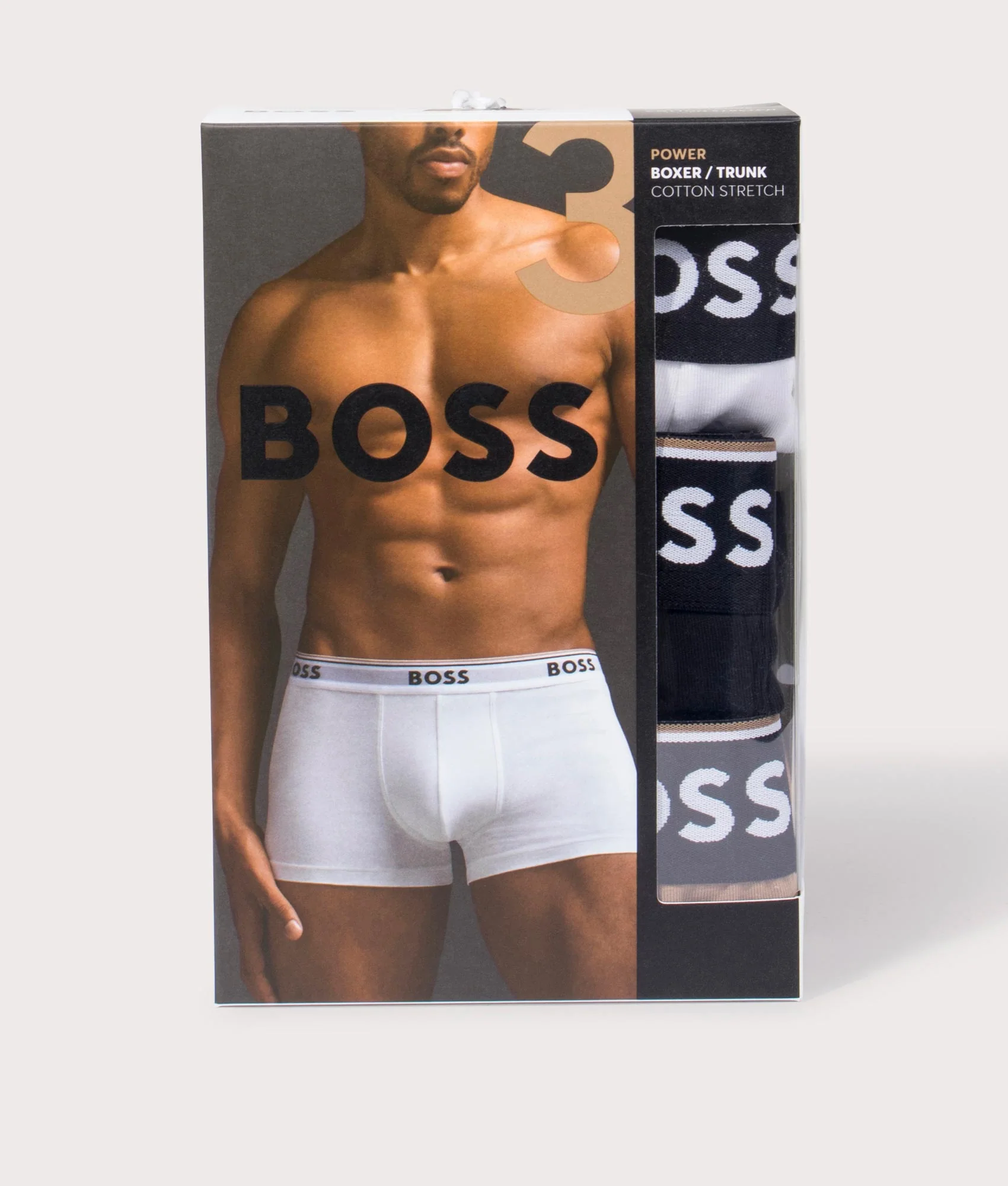 Regular Fit 3 Pack of Stretch-Cotton Trunks - Image 2