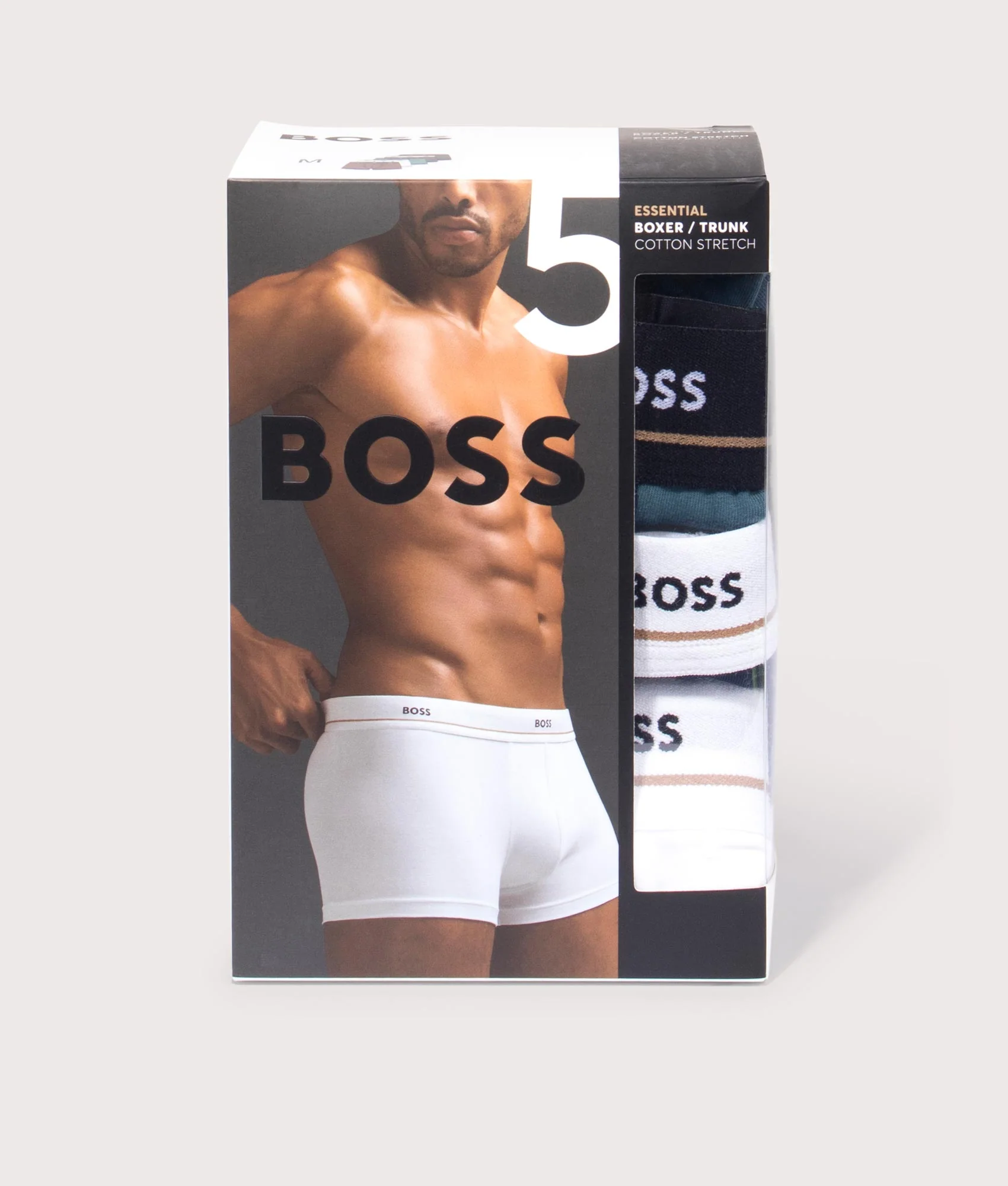 Regular Fit Five Pack of Regular Fit Essential Trunks - Image 2