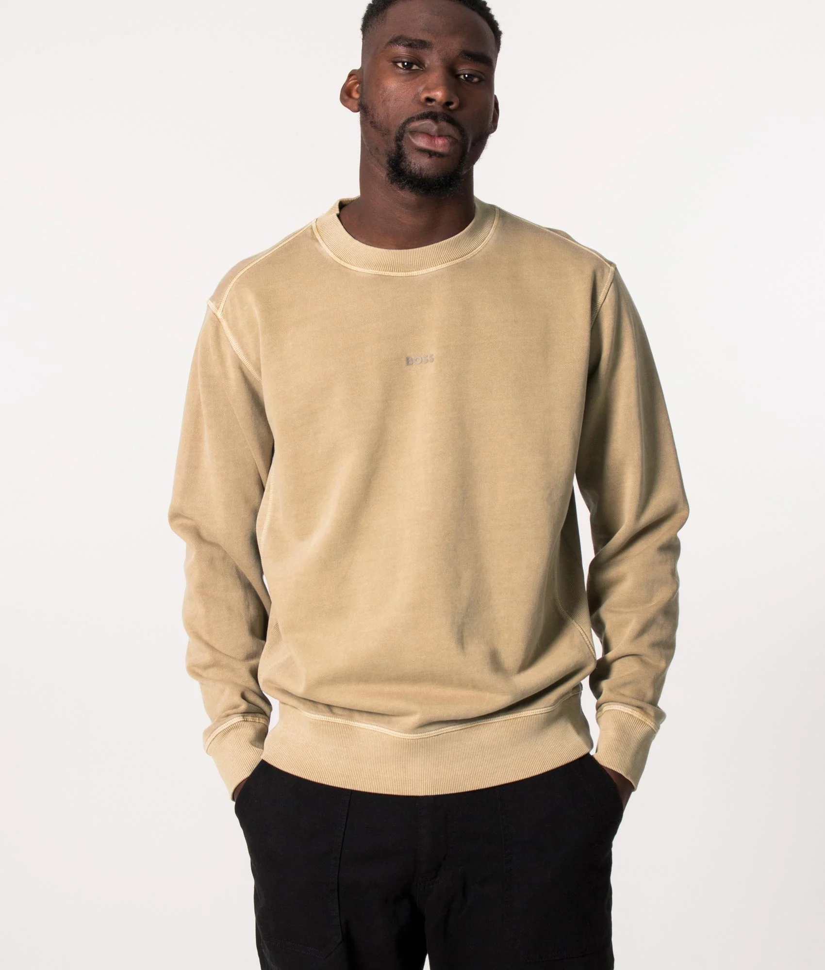 Relaxed Fit Garment Dyed Wefade Sweatshirt - Image 2