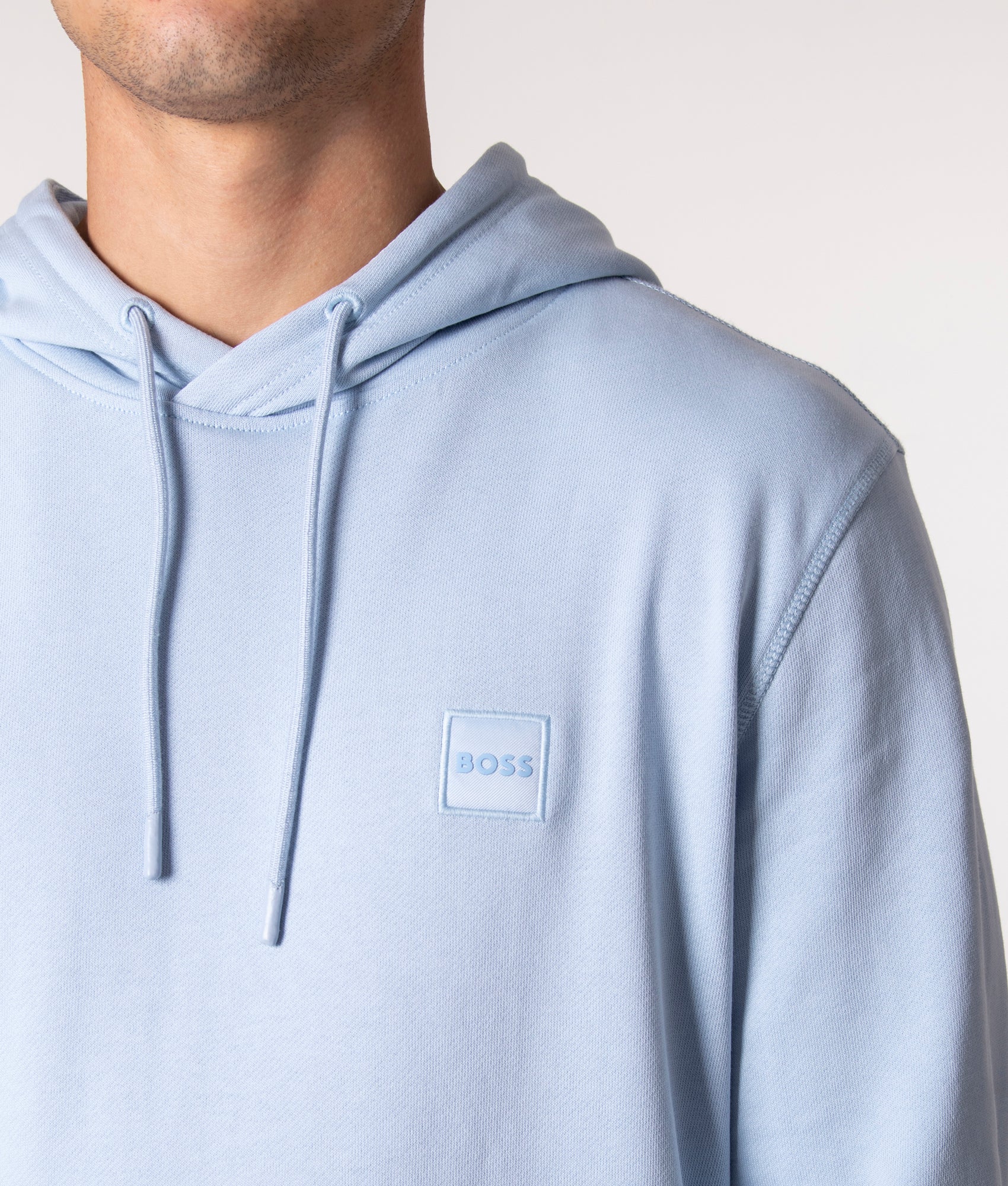 Regular Fit Wetalk Logo Patch Hoodie - Image 3