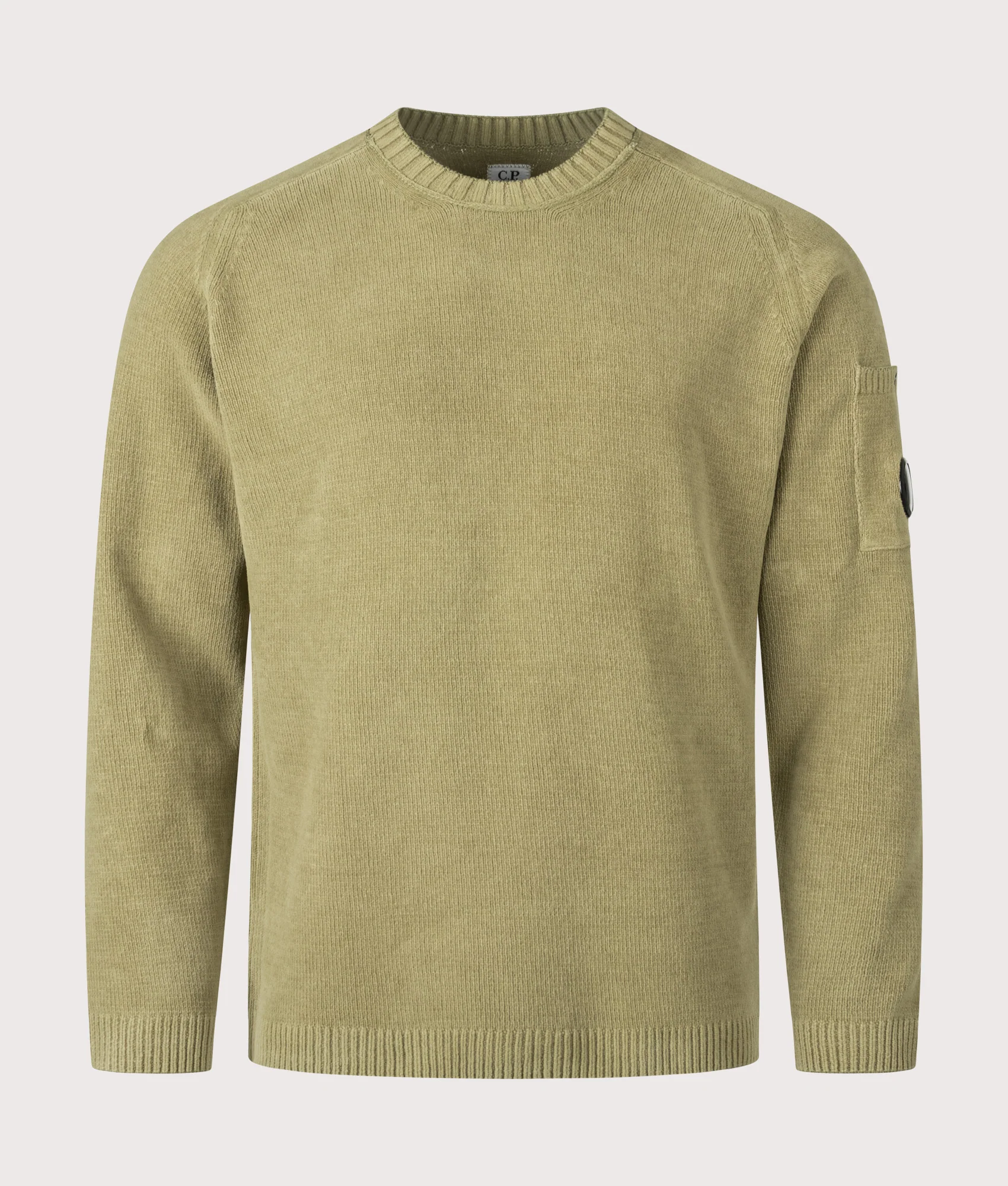 Cotton Chenille Crewneck Lens Jumper - Image 2