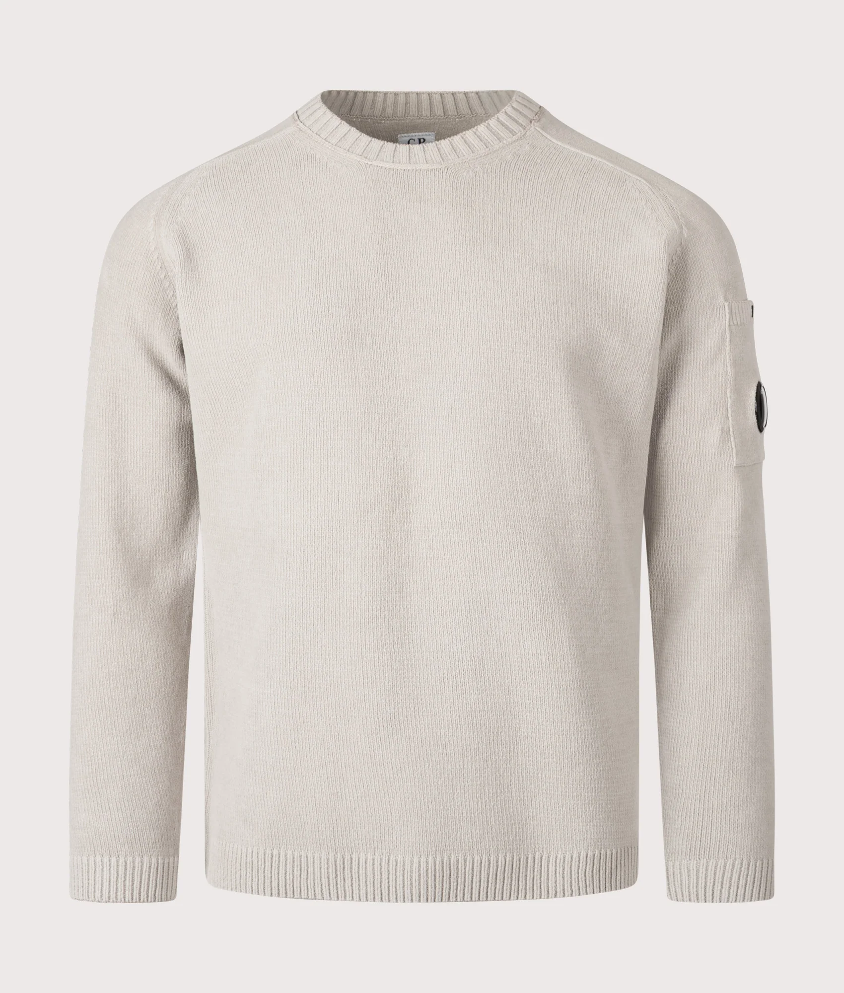 Cotton Chenille Crewneck Lens Jumper - Image 3