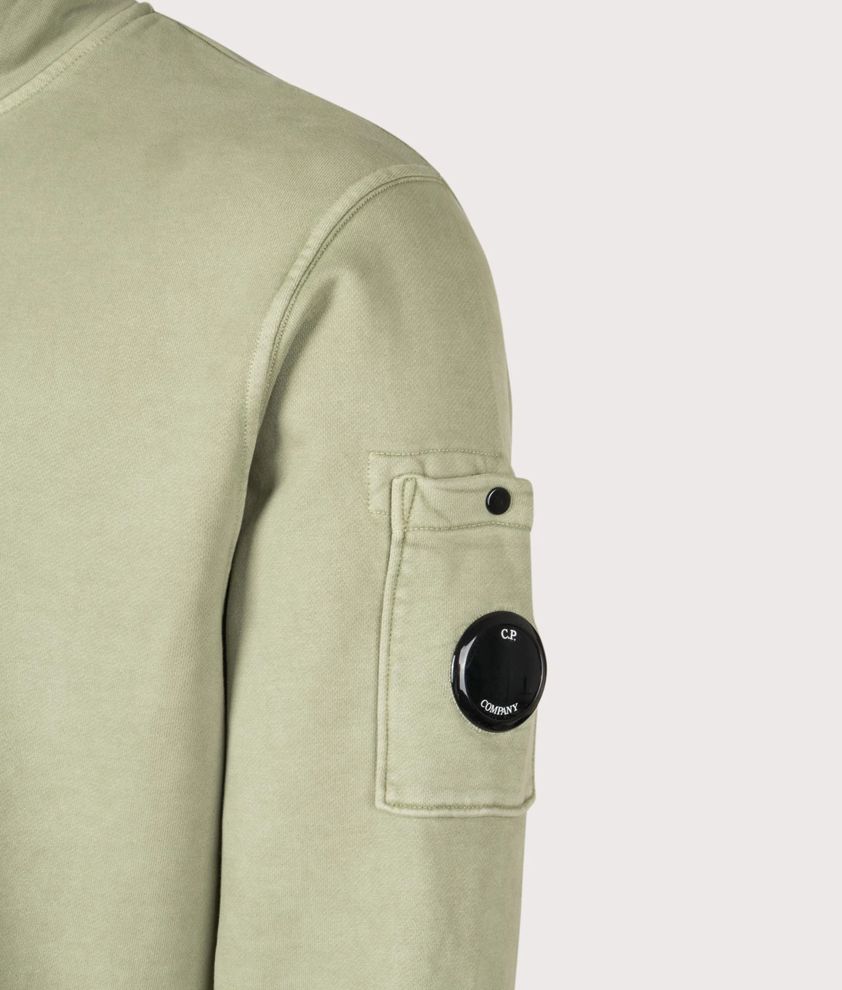 Diagonal Fleece Quarter Zip Sweatshirt - Image 2