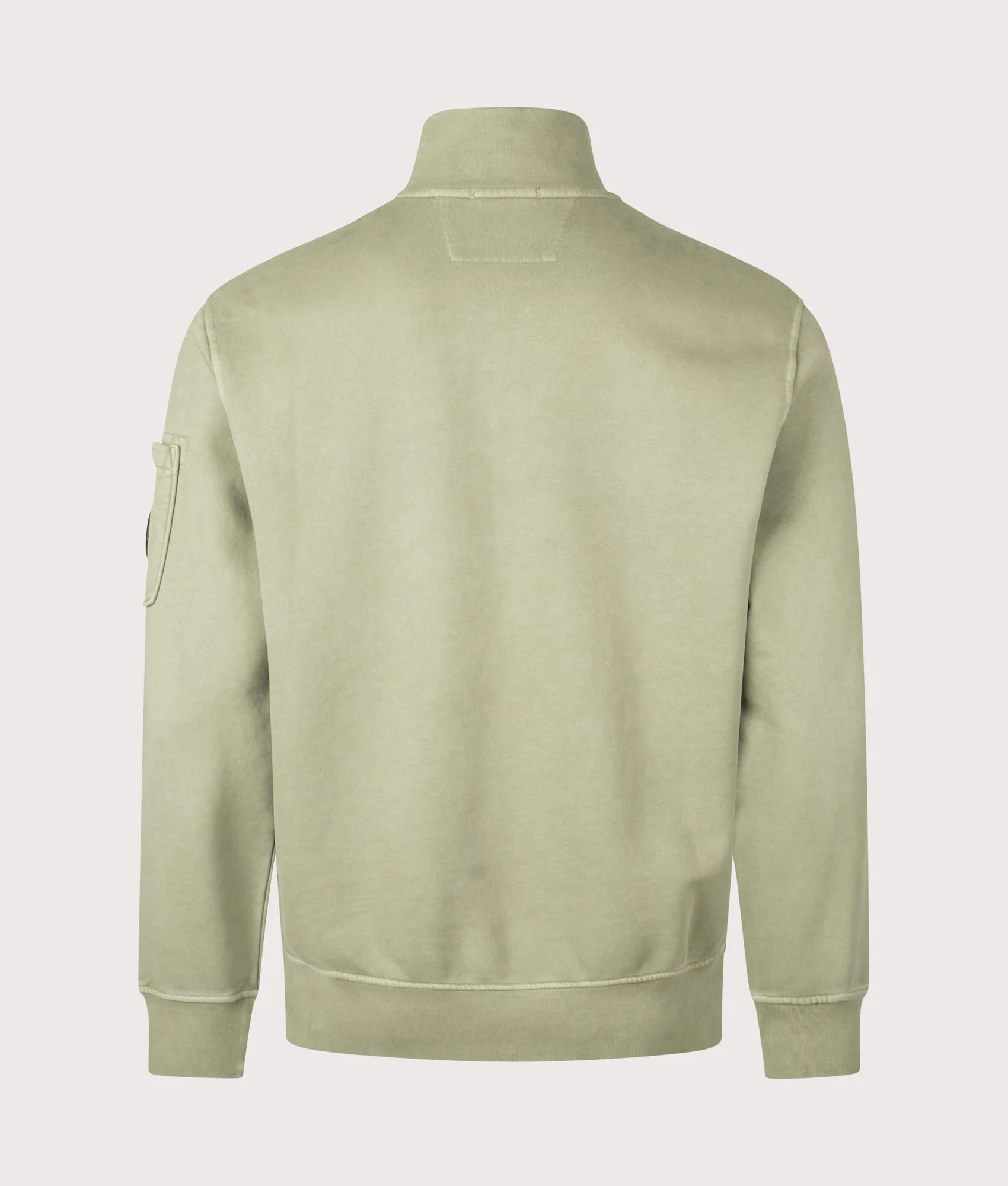 Diagonal Fleece Quarter Zip Sweatshirt - Image 4