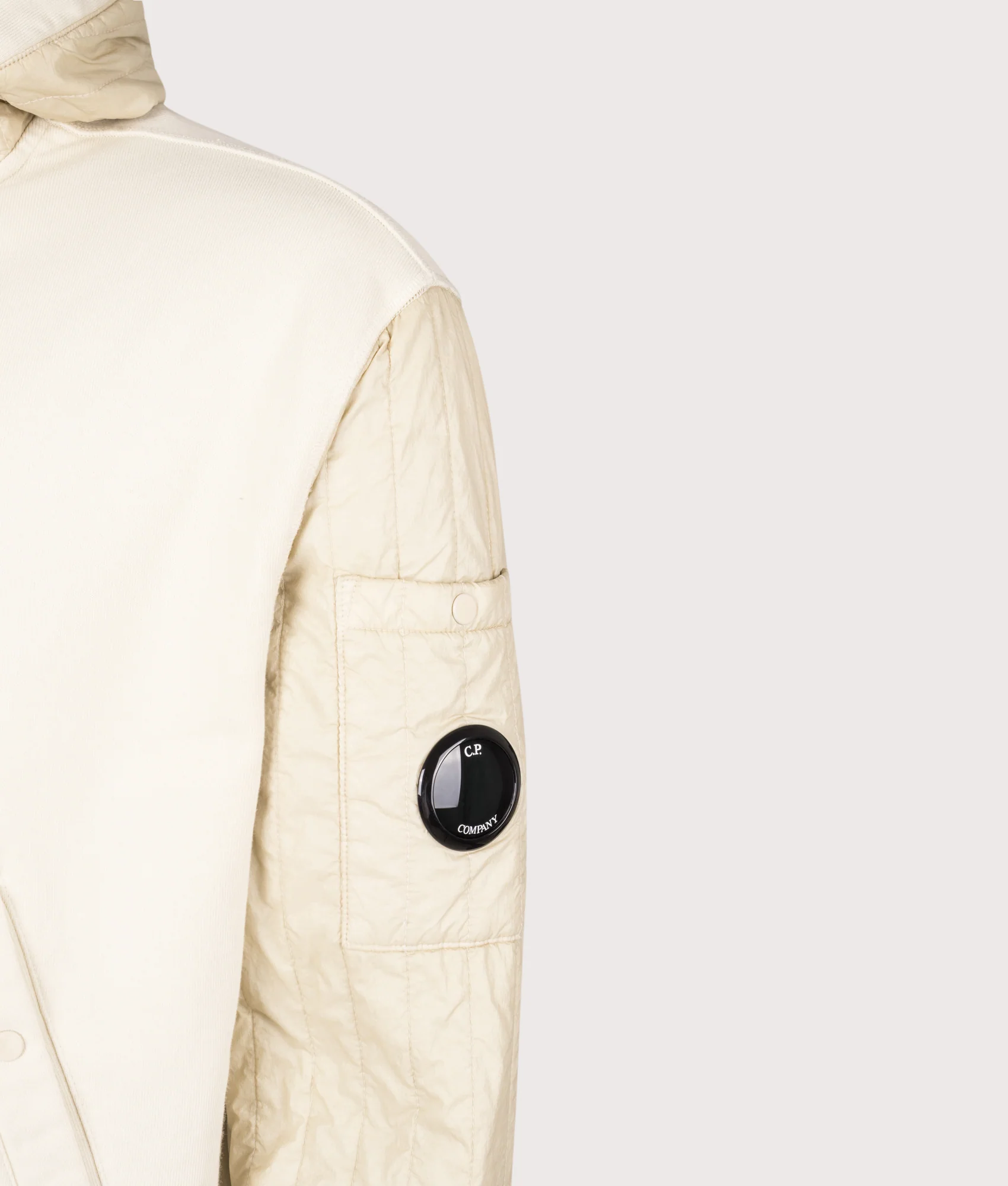 Diagonal Raised Fleece Full Zip Hooded Sweatshirt - Image 3