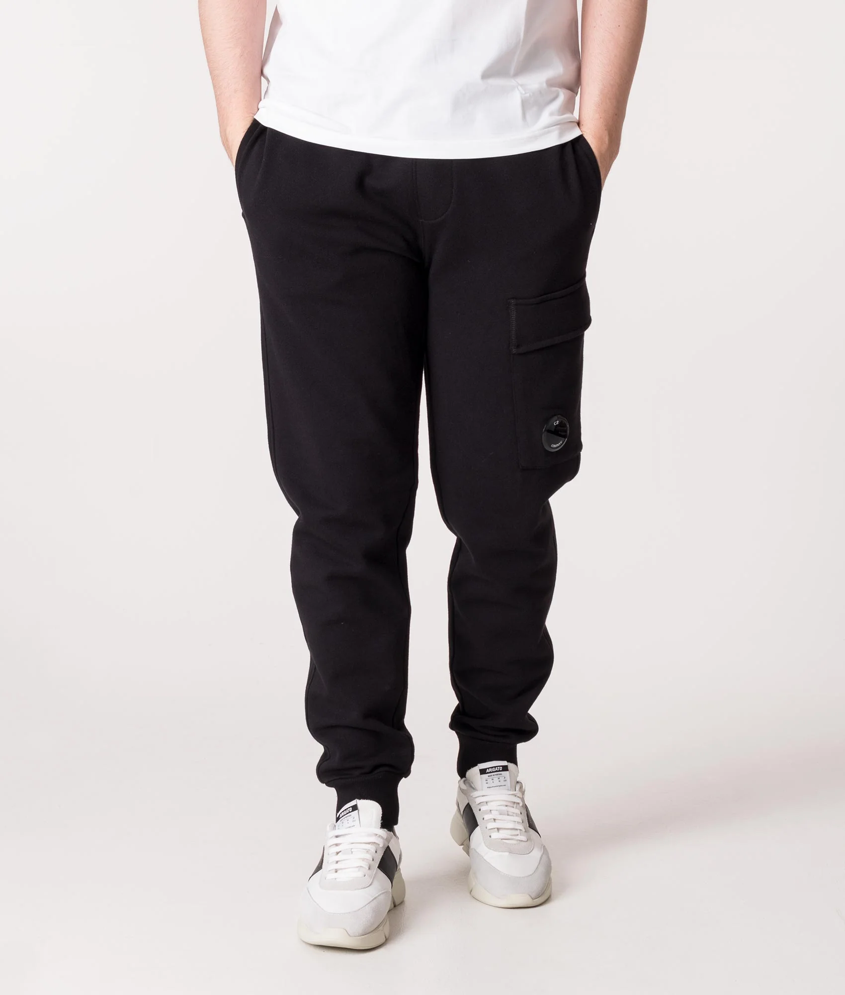 Regular Fit Diagonal Raised Fleece Cargo Joggers - Image 3