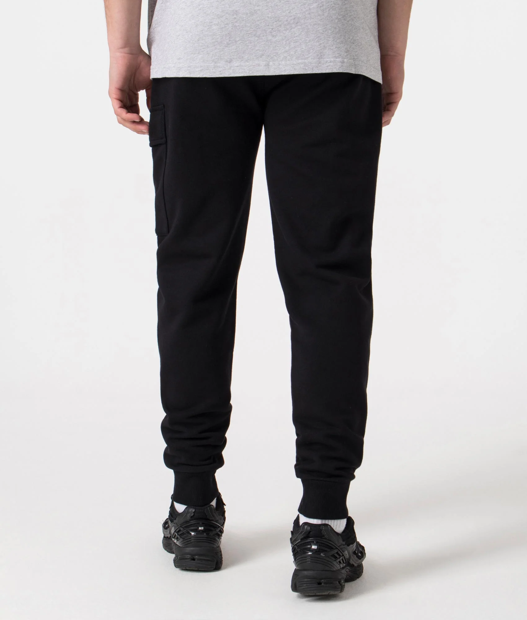 Diagonal Raised Fleece Cargo Joggers - Image 4