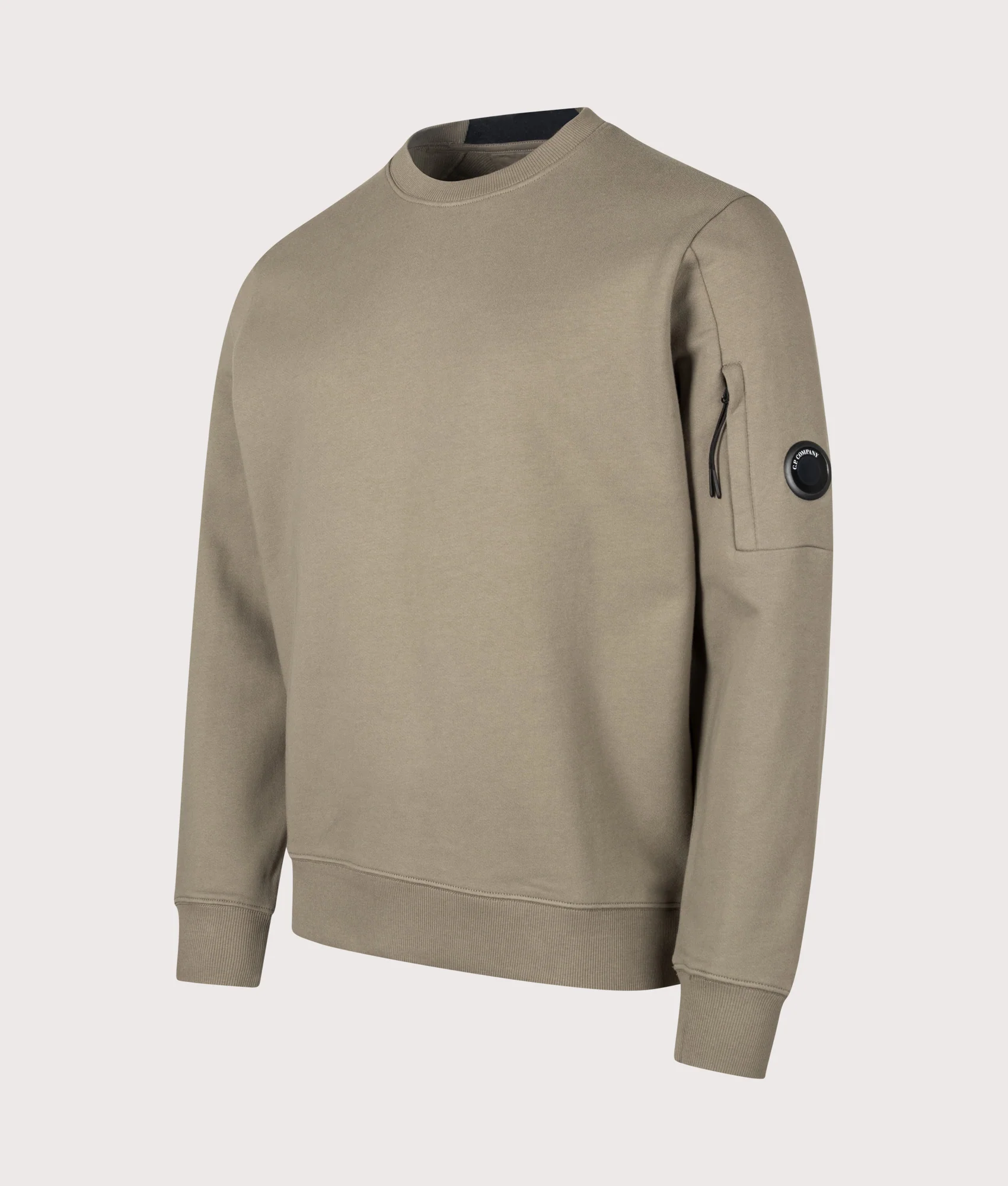 Diagonal Raised Fleece Crewneck Lens Sweatshirt