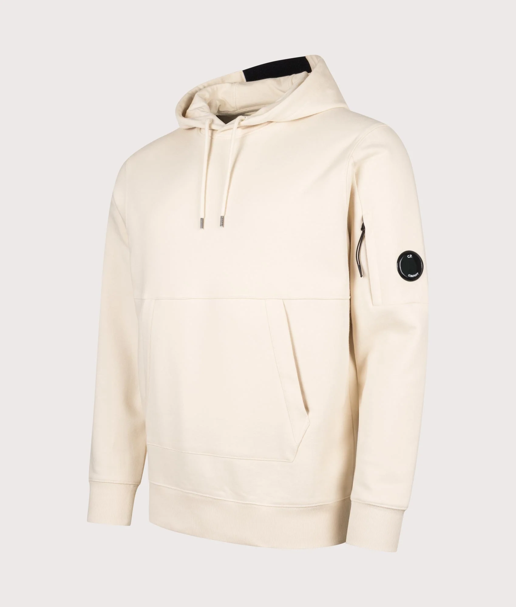 Diagonal Raised Fleece Lens Hoodie