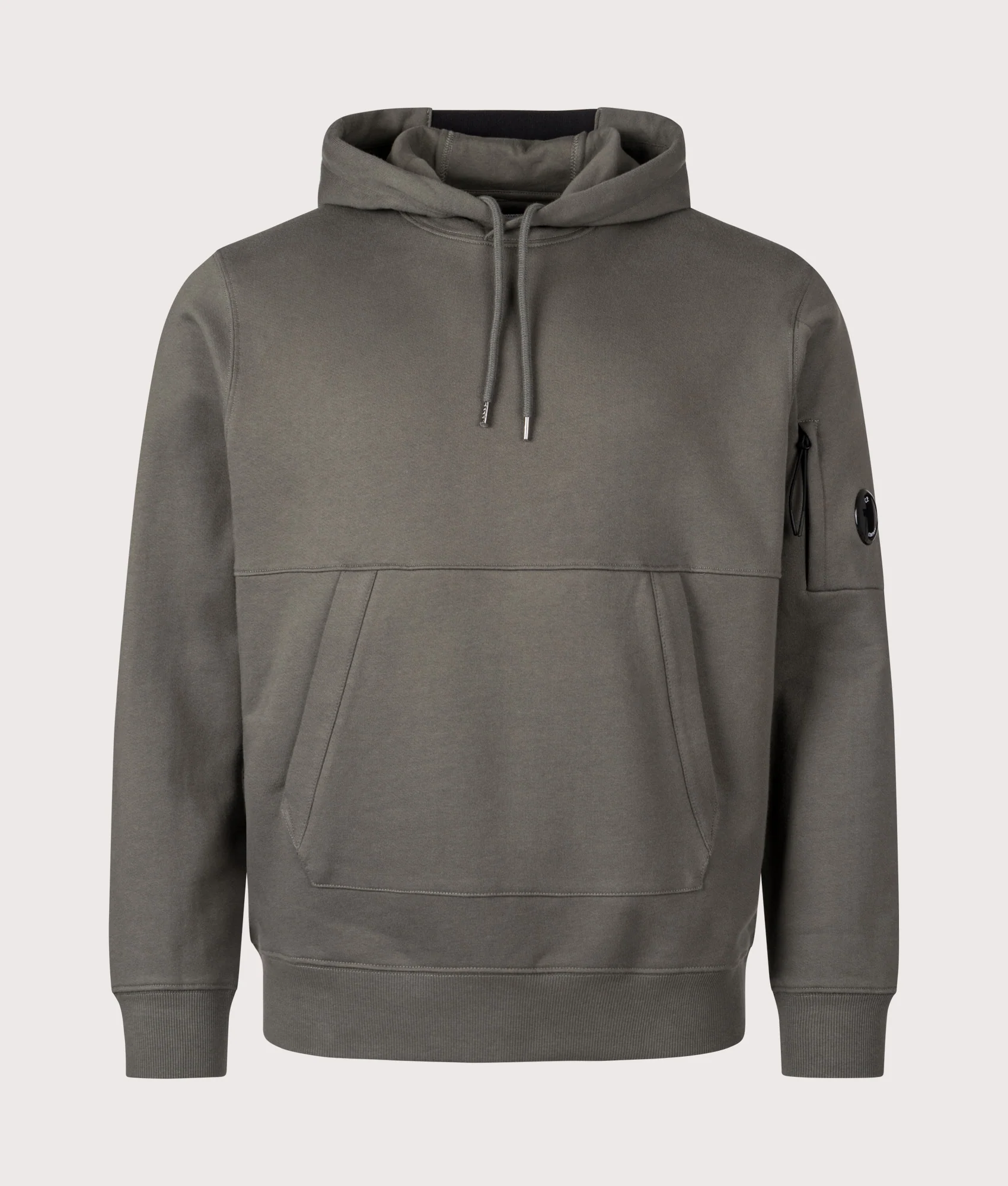 Diagonal Raised Fleece Lens Hoodie - Image 4