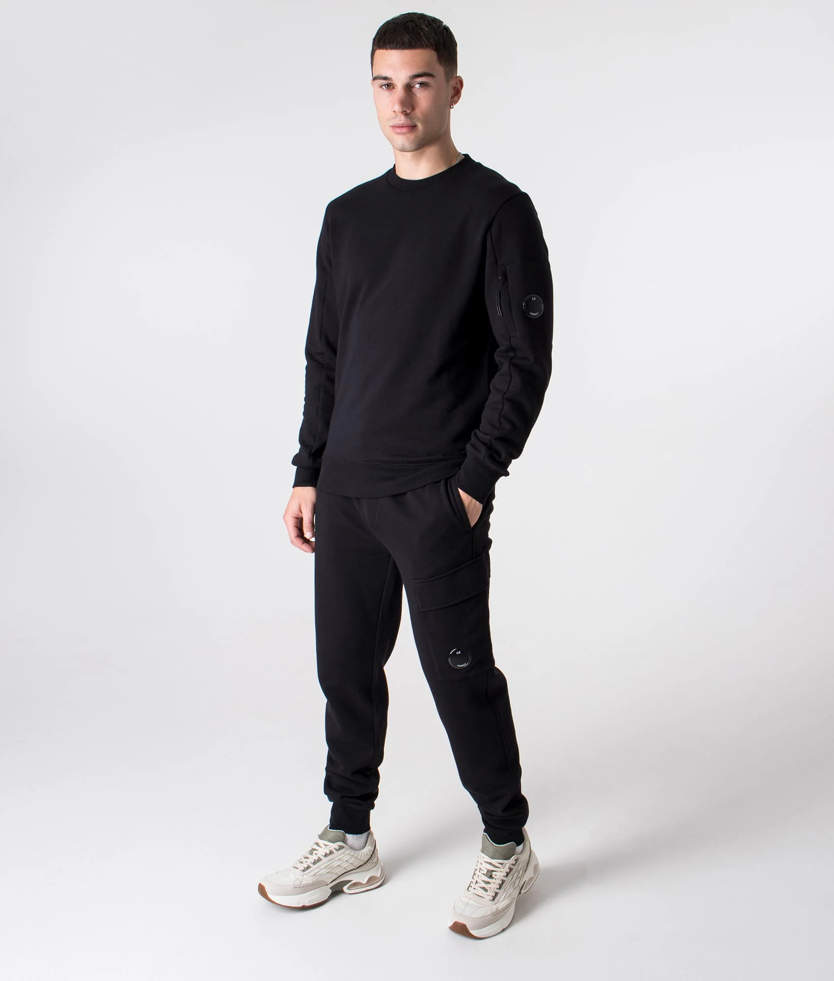 Diagonal Raised Fleece Lens Sweatshirt - Image 2