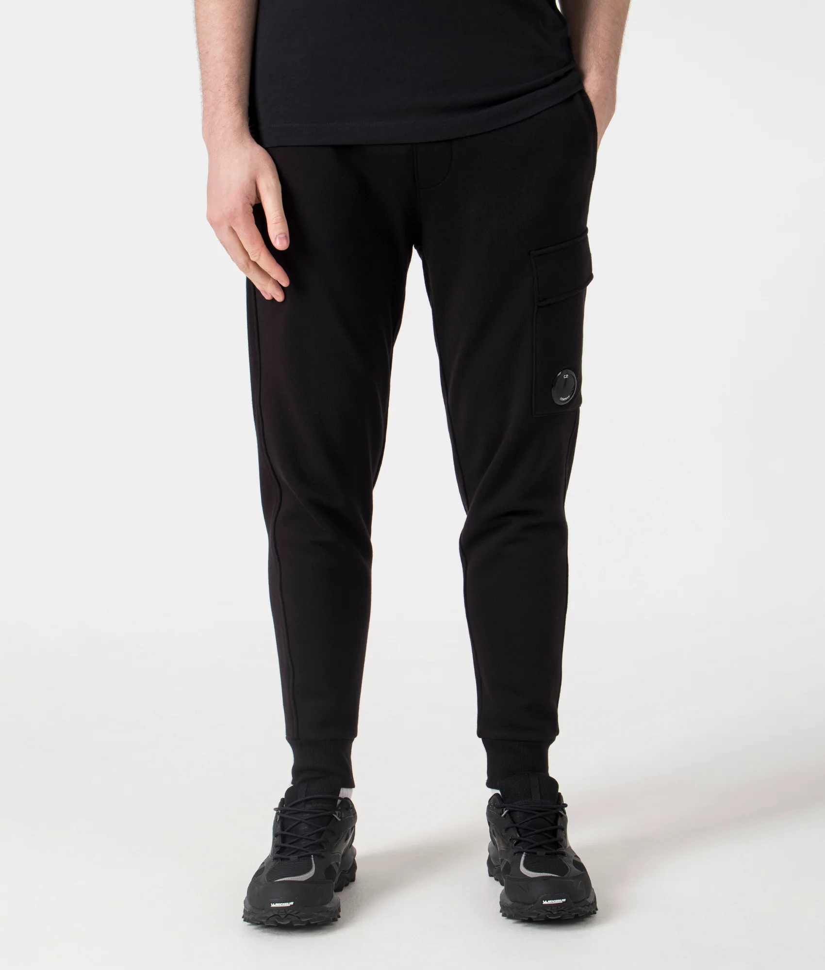 Diagonal Raised Lens Joggers - Image 3