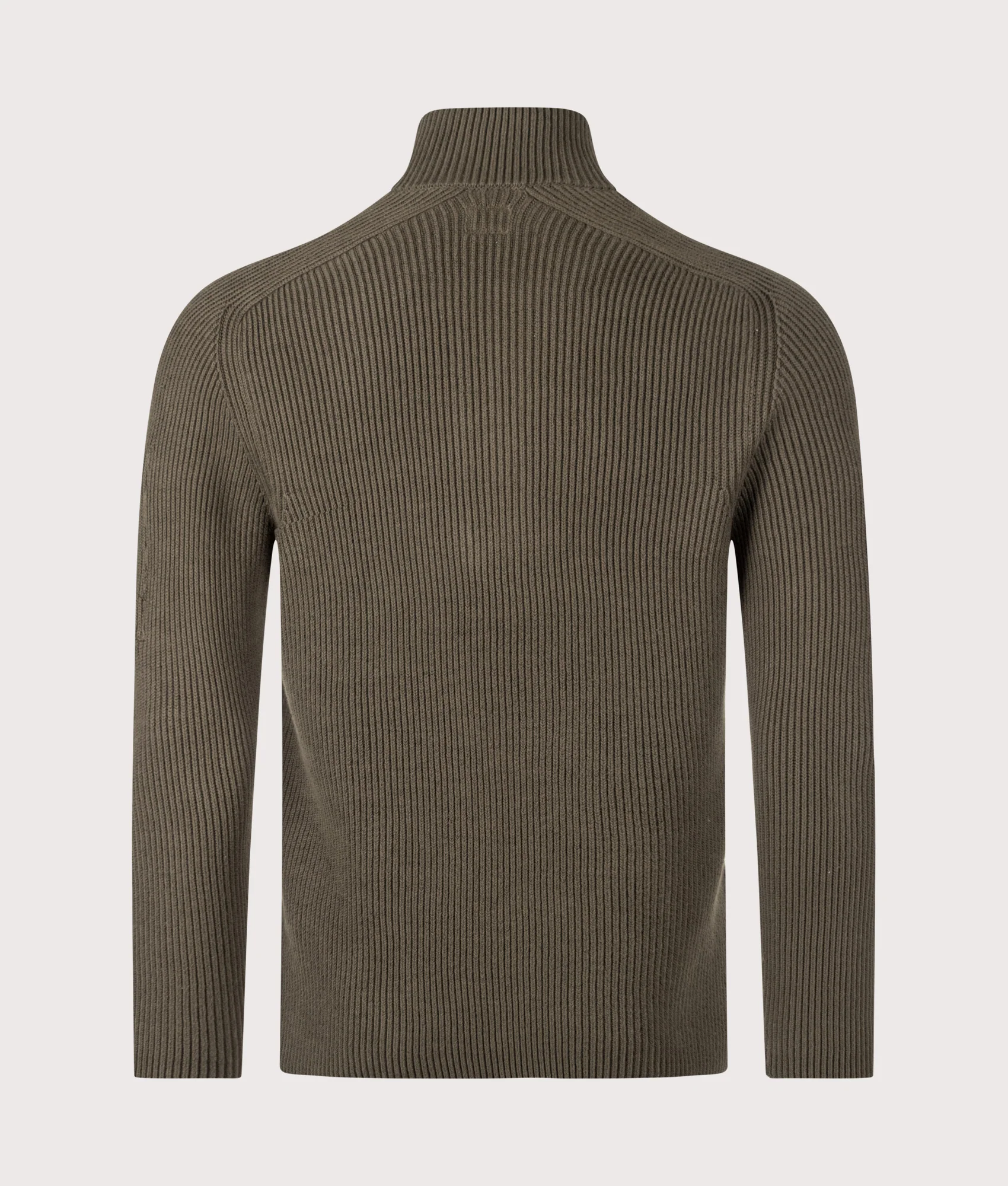 Full Rib Cotton Half Button Lens Jumper - Image 5