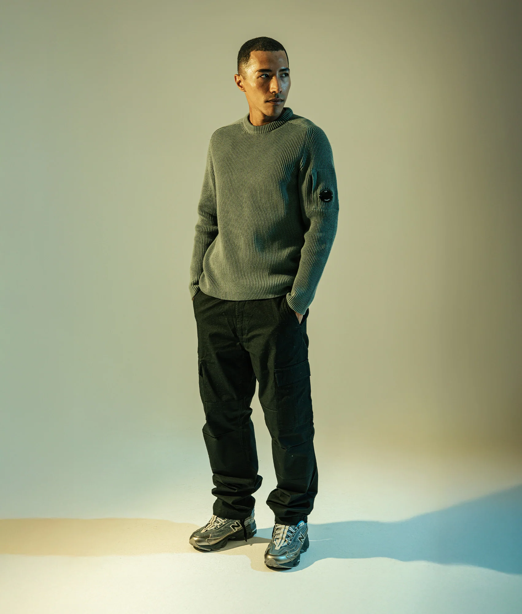Full Rib Crewneck Lens Jumper - Image 2
