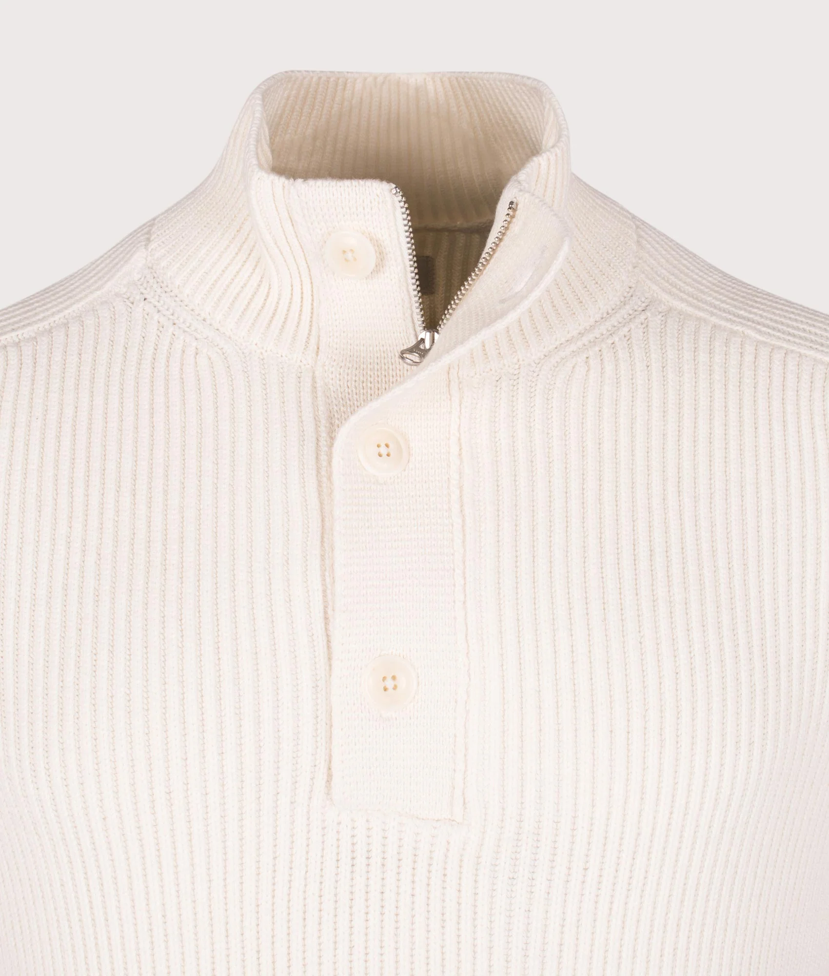 Full Rib Half Button Jumper - Image 4