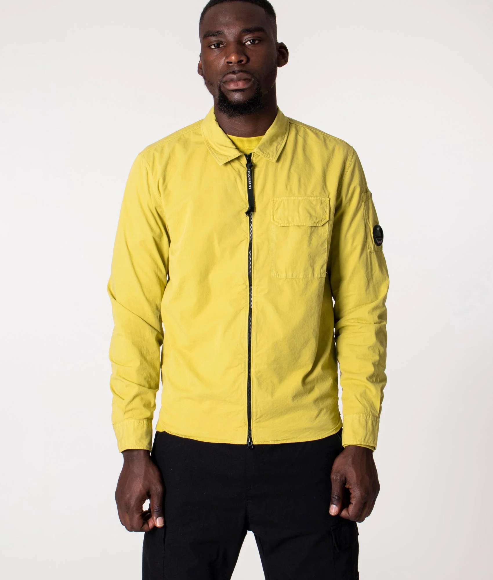 Zip Through Gabardine Overshirt - Image 4