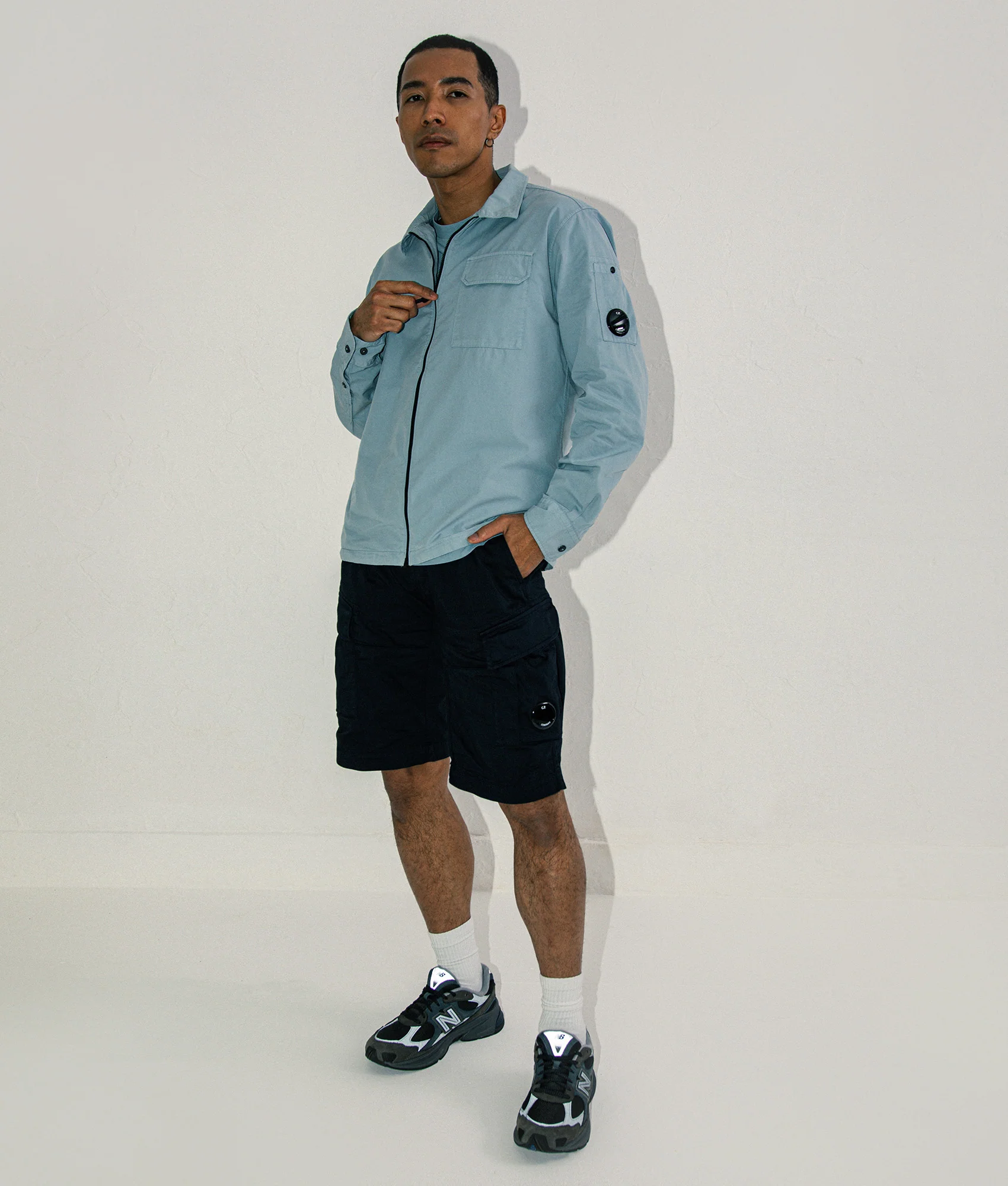 Gabardine Zipped Lens Overshirt - Image 2