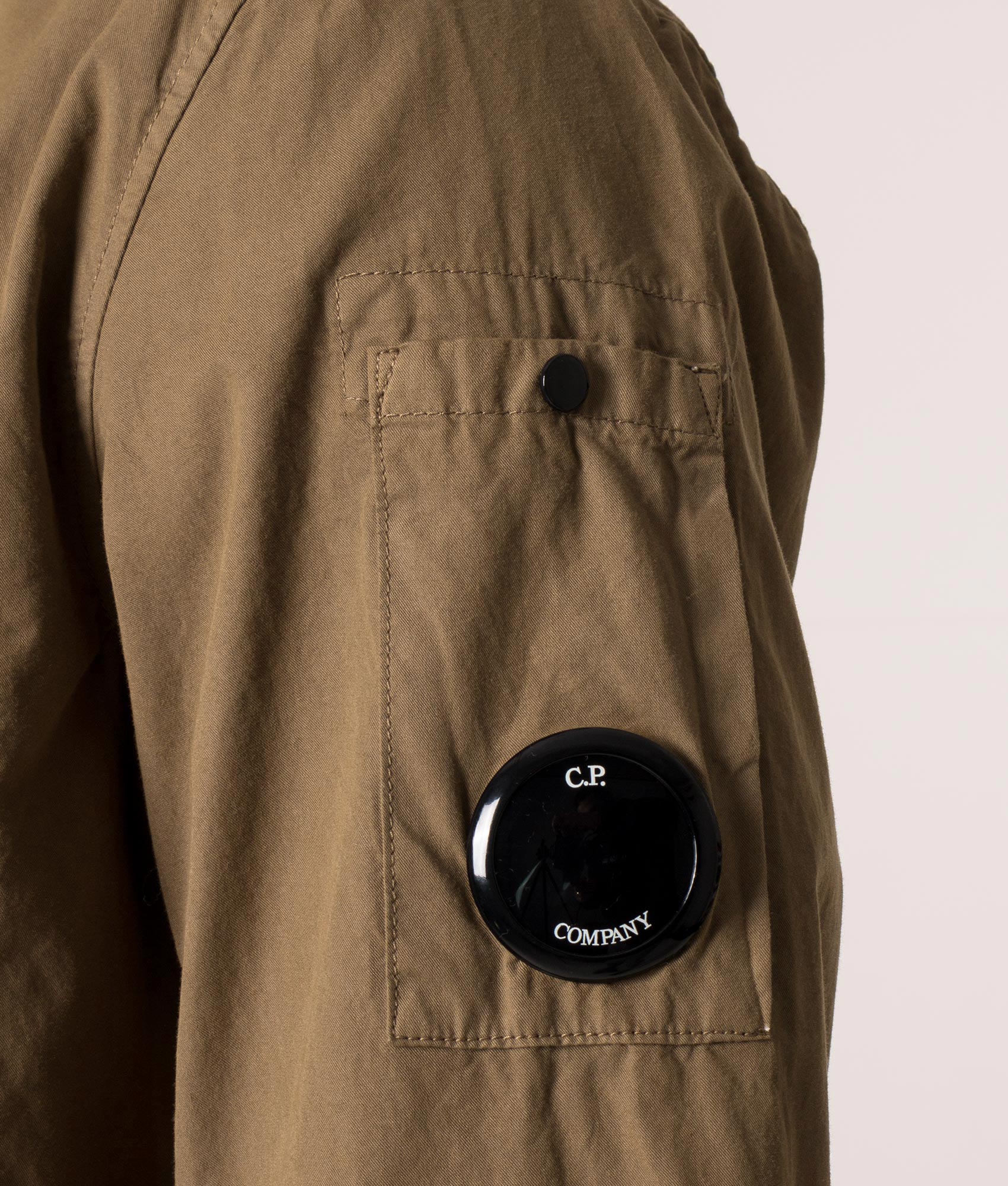 Zip Through Gabardine Overshirt - Image 3