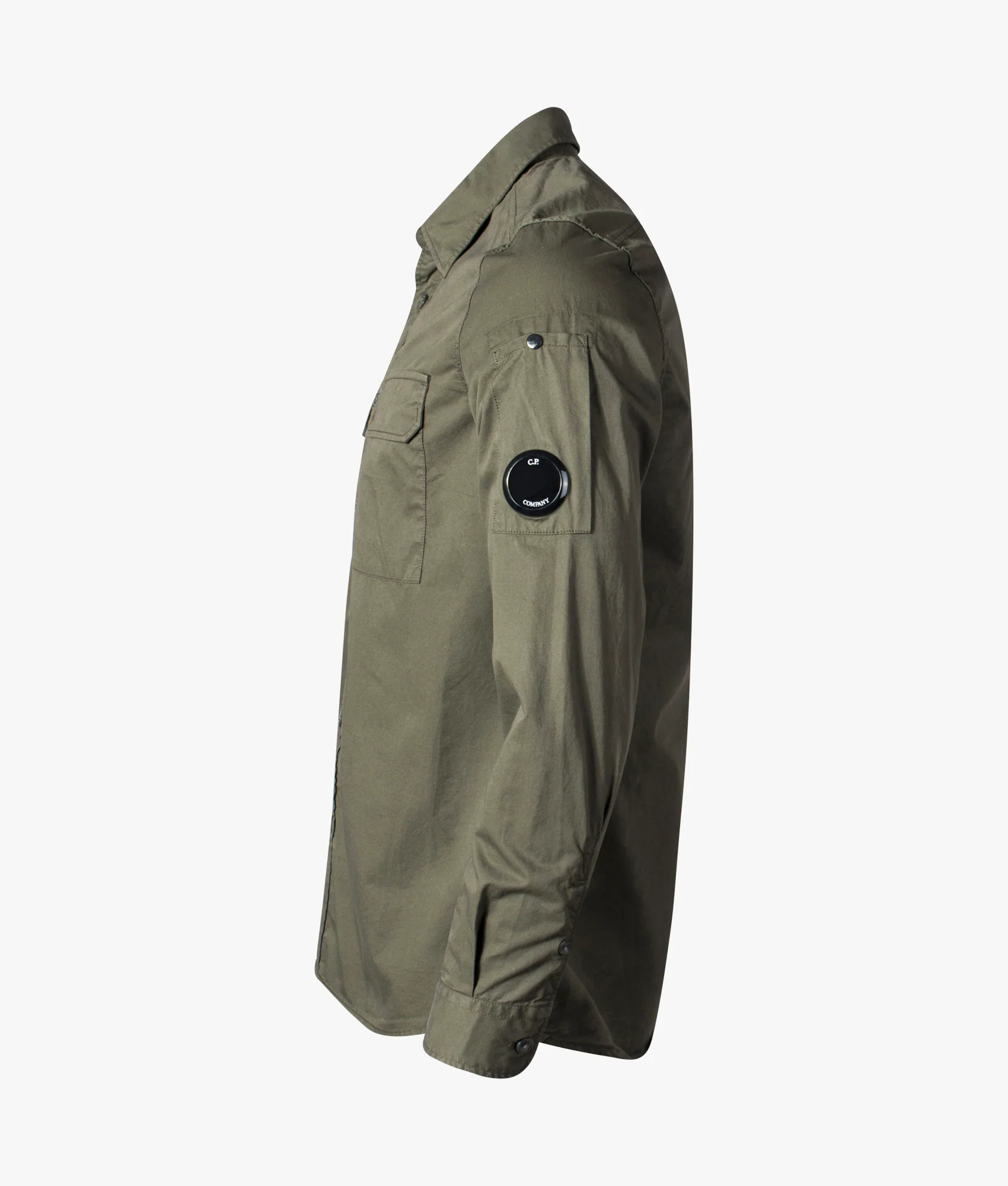 Long Sleeve Gabardine Buttoned Shirt - Image 4