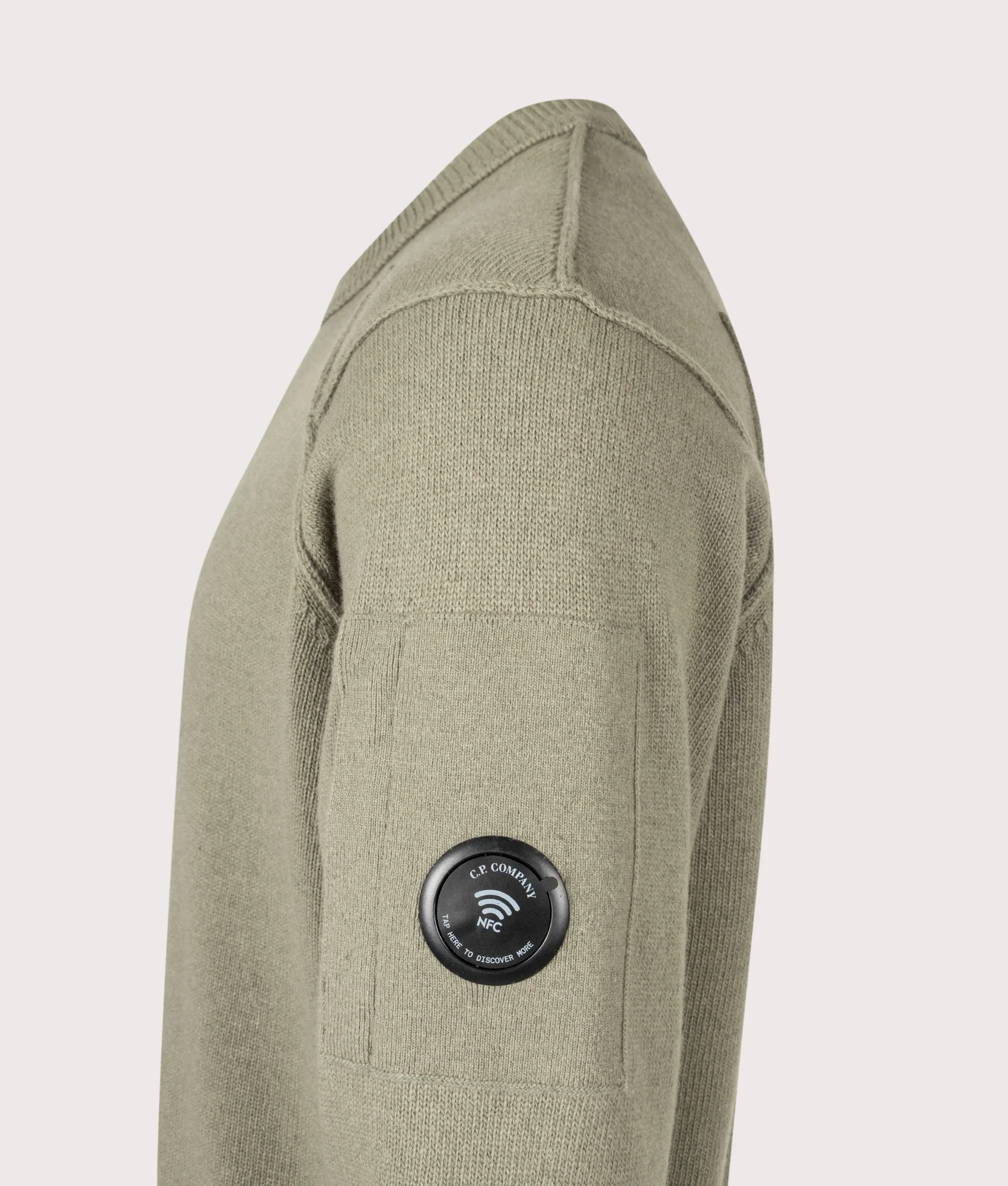 Lambswool GRS Crewneck Lens Jumper - Image 3