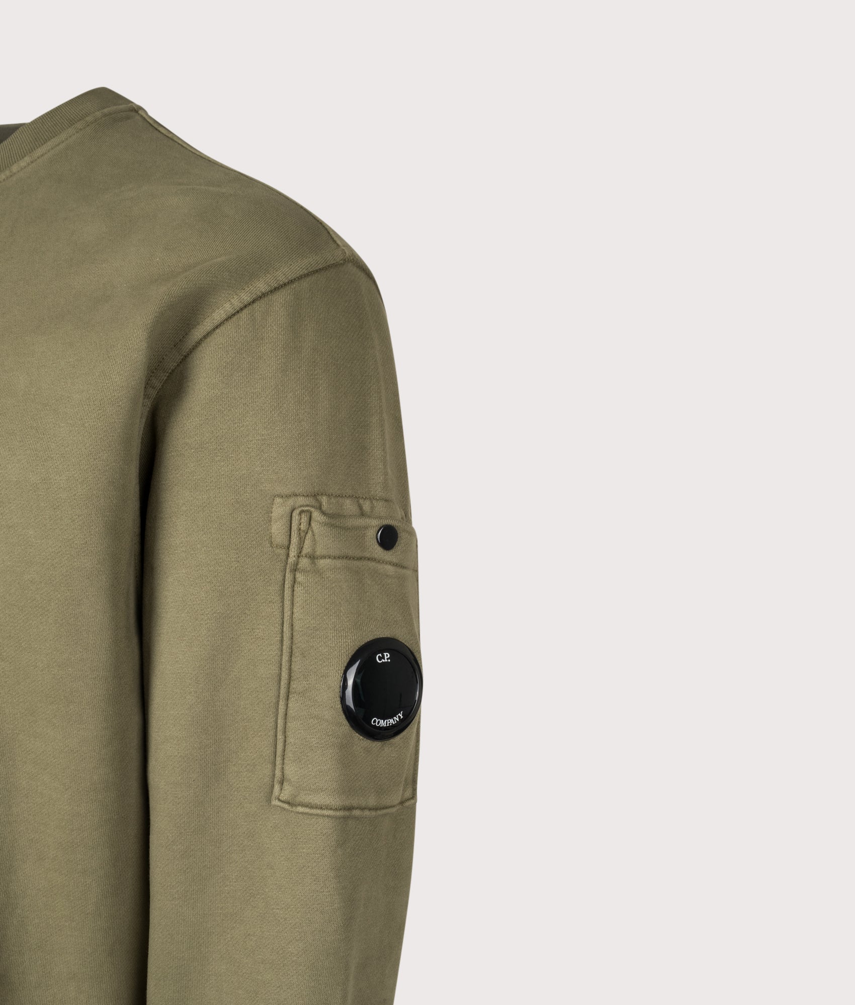 Diagonal Fleece Crewneck Lens Sweatshirt - Image 2
