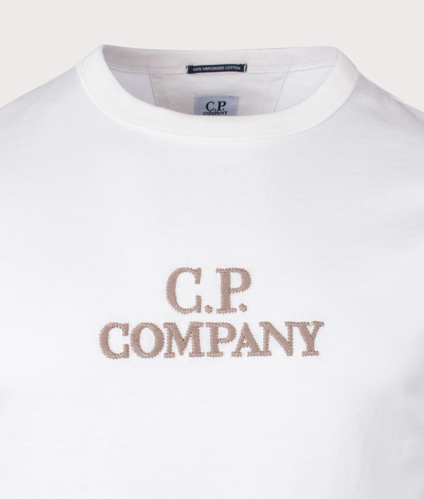 Relaxed Fit Mercerized Jersey 30/2 Twisted Logo T-Shirt - Image 2