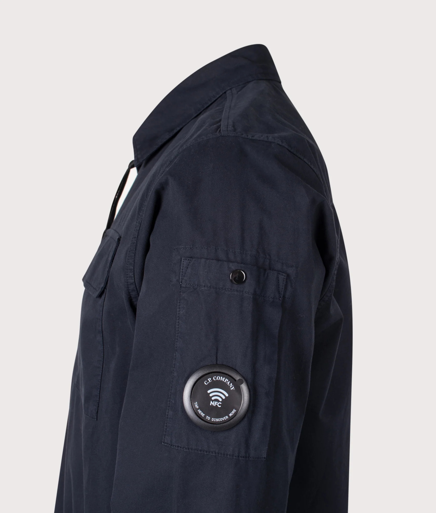 Organic Gabardine Zipped Lens Overshirt - Image 3