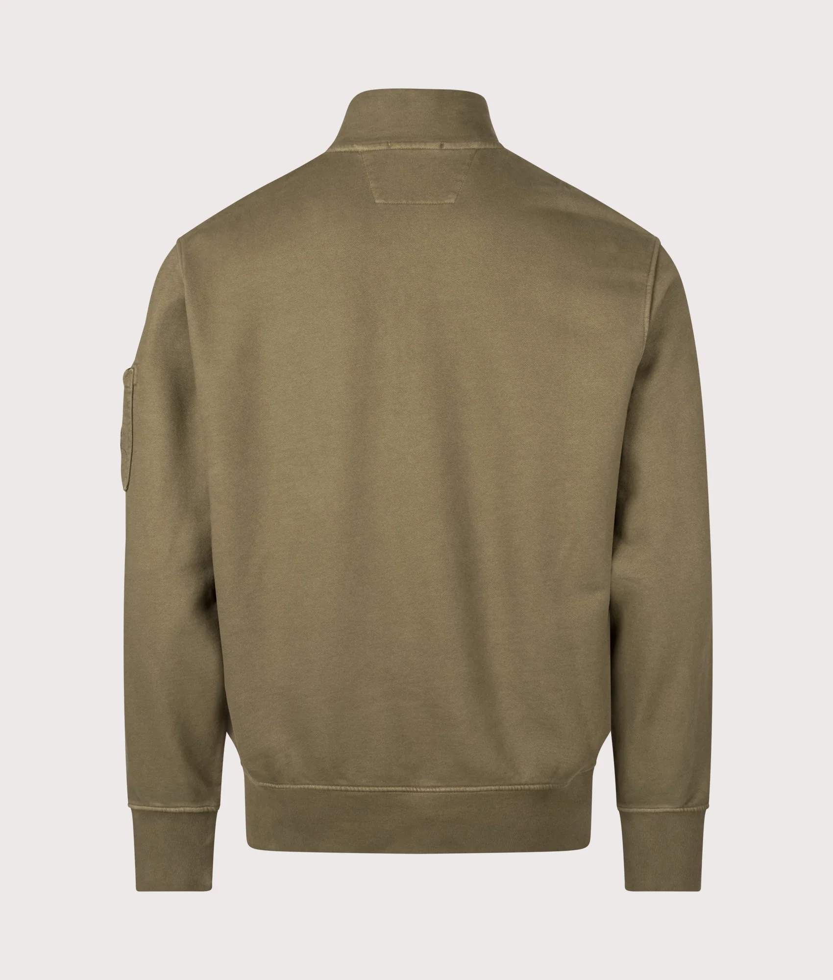 Diagonal Fleece Quarter Zip Sweatshirt - Image 4