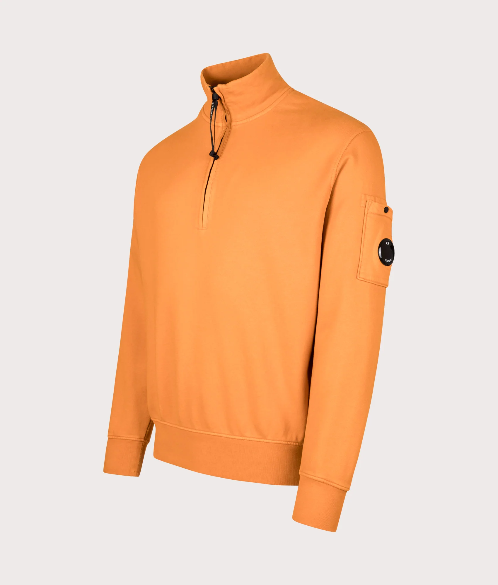 Diagonal Fleece Quarter Zip Sweatshirt