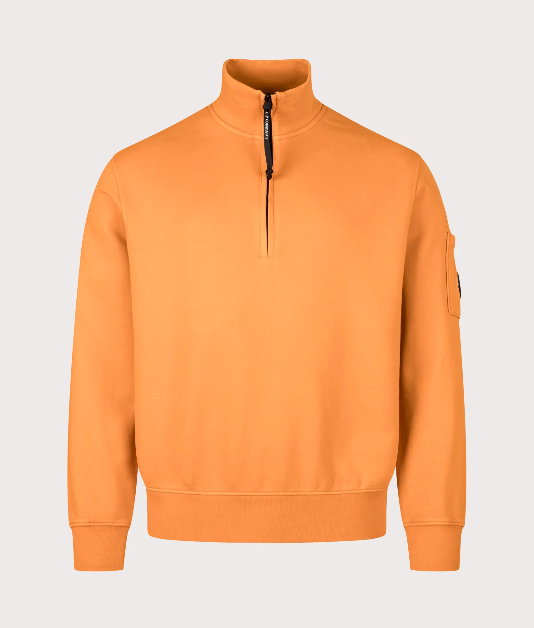 Diagonal Fleece Quarter Zip Sweatshirt - Image 3